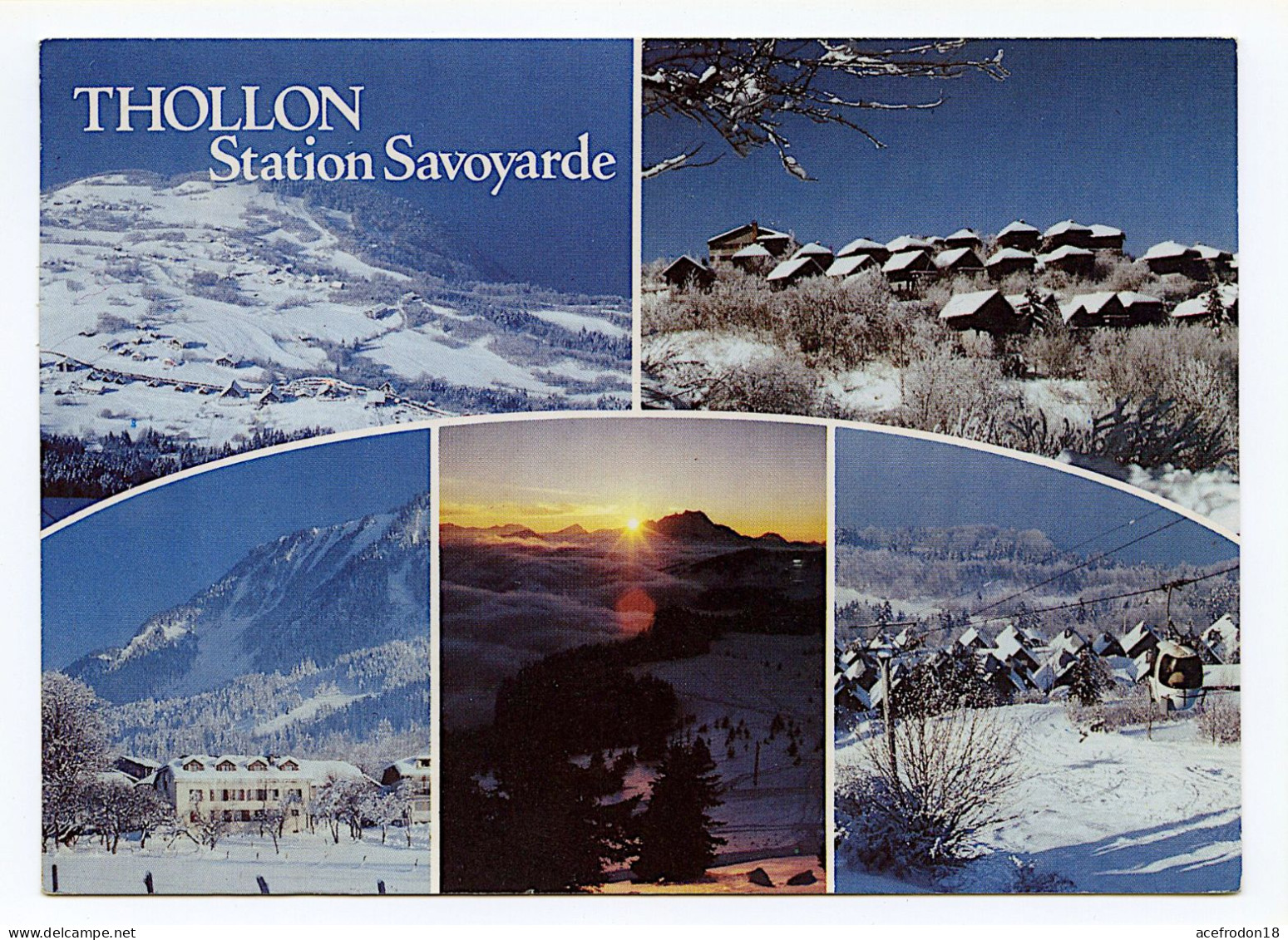 Thollon-les-Mémises - Station Savoyarde - Carte Multivues - Thollon