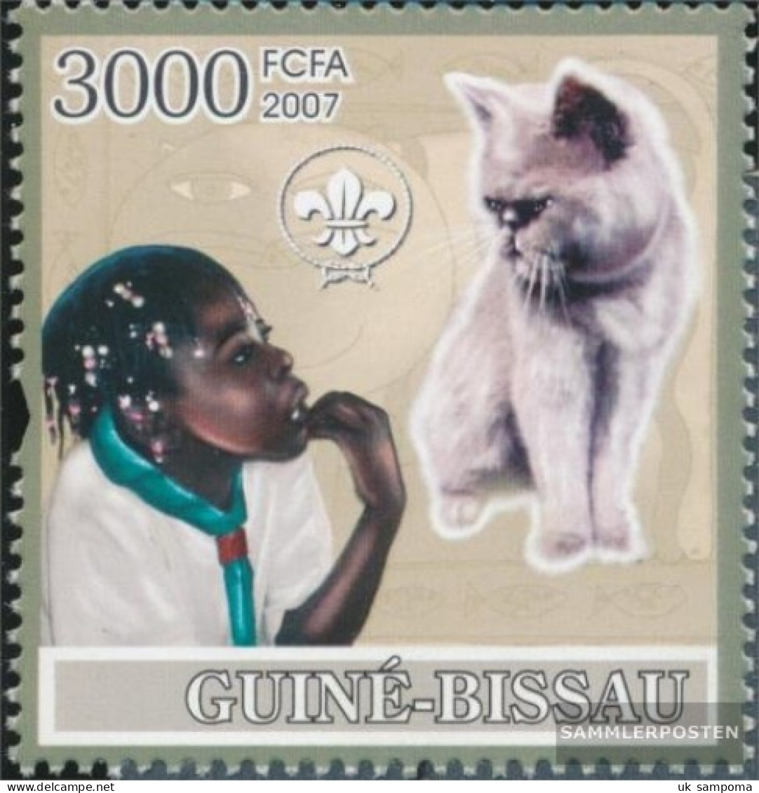 Guinea-Bissau 3617 (complete. Issue) Unmounted Mint / Never Hinged 2007 Scouts / Cats - Guinea-Bissau