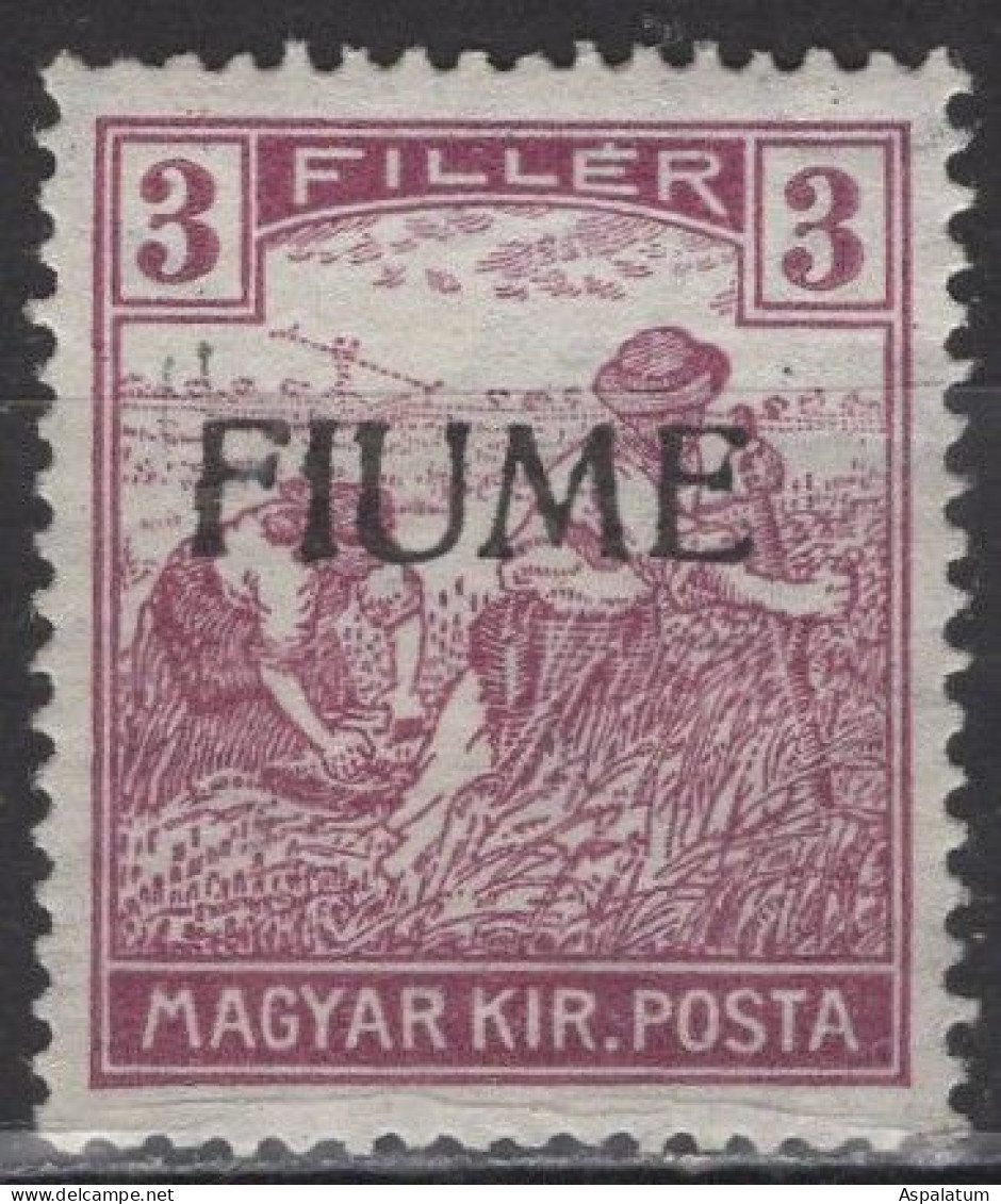 Fiume - Definitive - 3 F - Mi 9 II - 1918 - Fiume