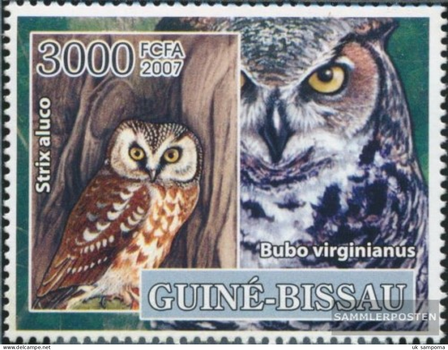 Guinea-Bissau 3609 (complete. Issue) Unmounted Mint / Never Hinged 2007 Birds - Owls - Pfadfinderlogo - Guinea-Bissau