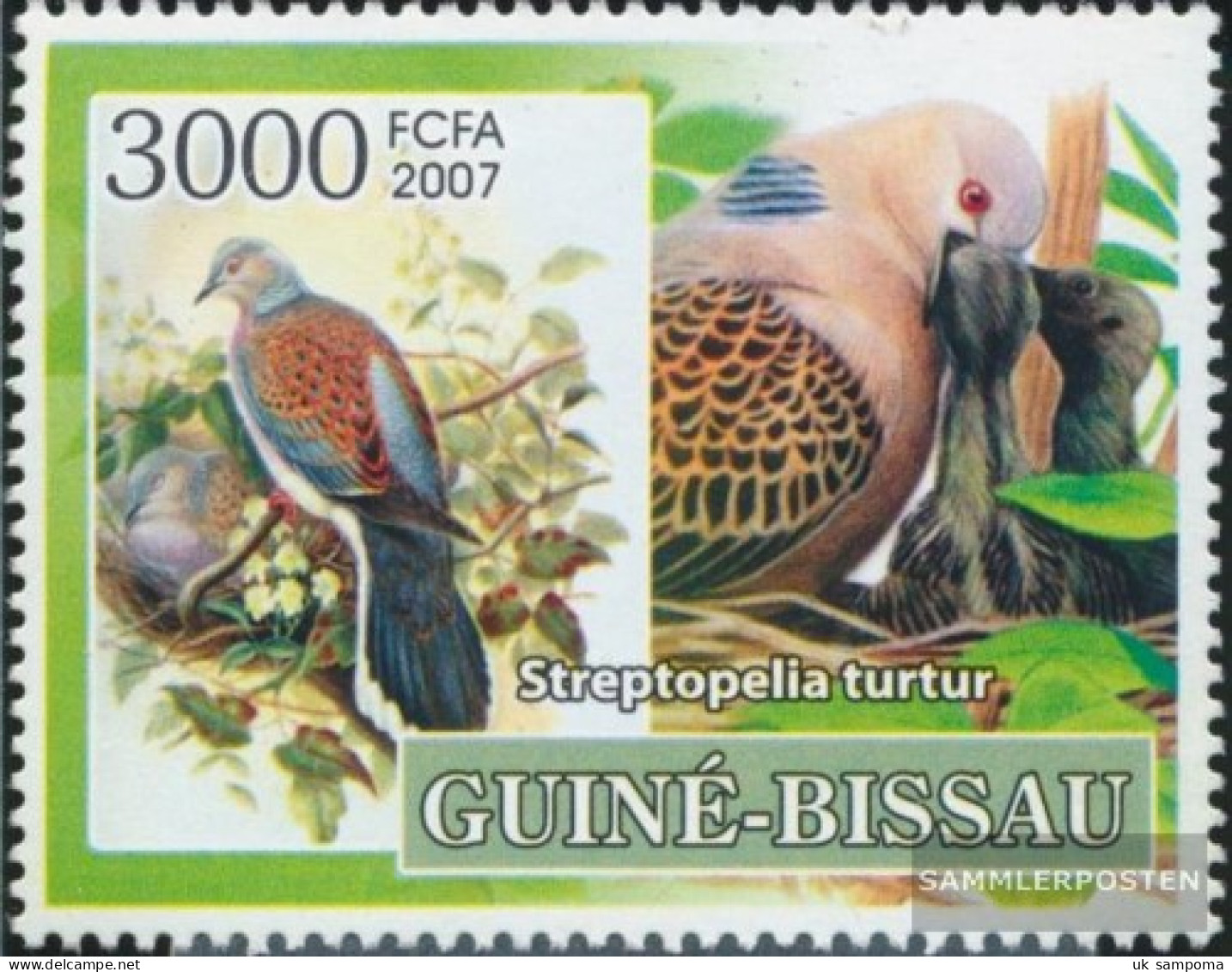 Guinea-Bissau 3604 (complete. Issue) Unmounted Mint / Never Hinged 2007 Birds - Pigeons - Pfadfinderlogo - Guinea-Bissau