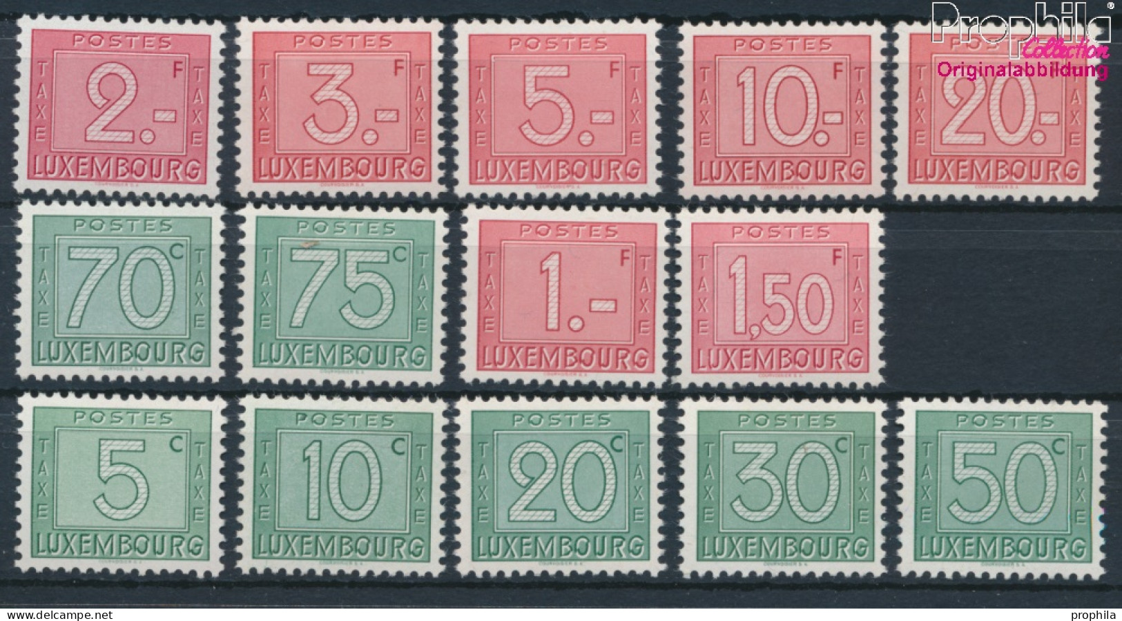 Luxemburg P23-P36 (kompl.Ausg.) Postfrisch 1946 Portomarken (10368719 - Unused Stamps