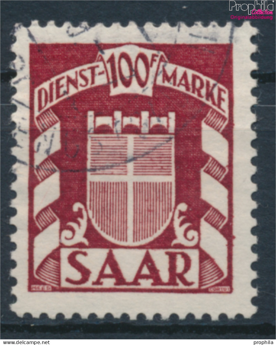 Saarland D44 Gestempelt 1949 Wappen Des Saarlandes (10377613 - Gebraucht