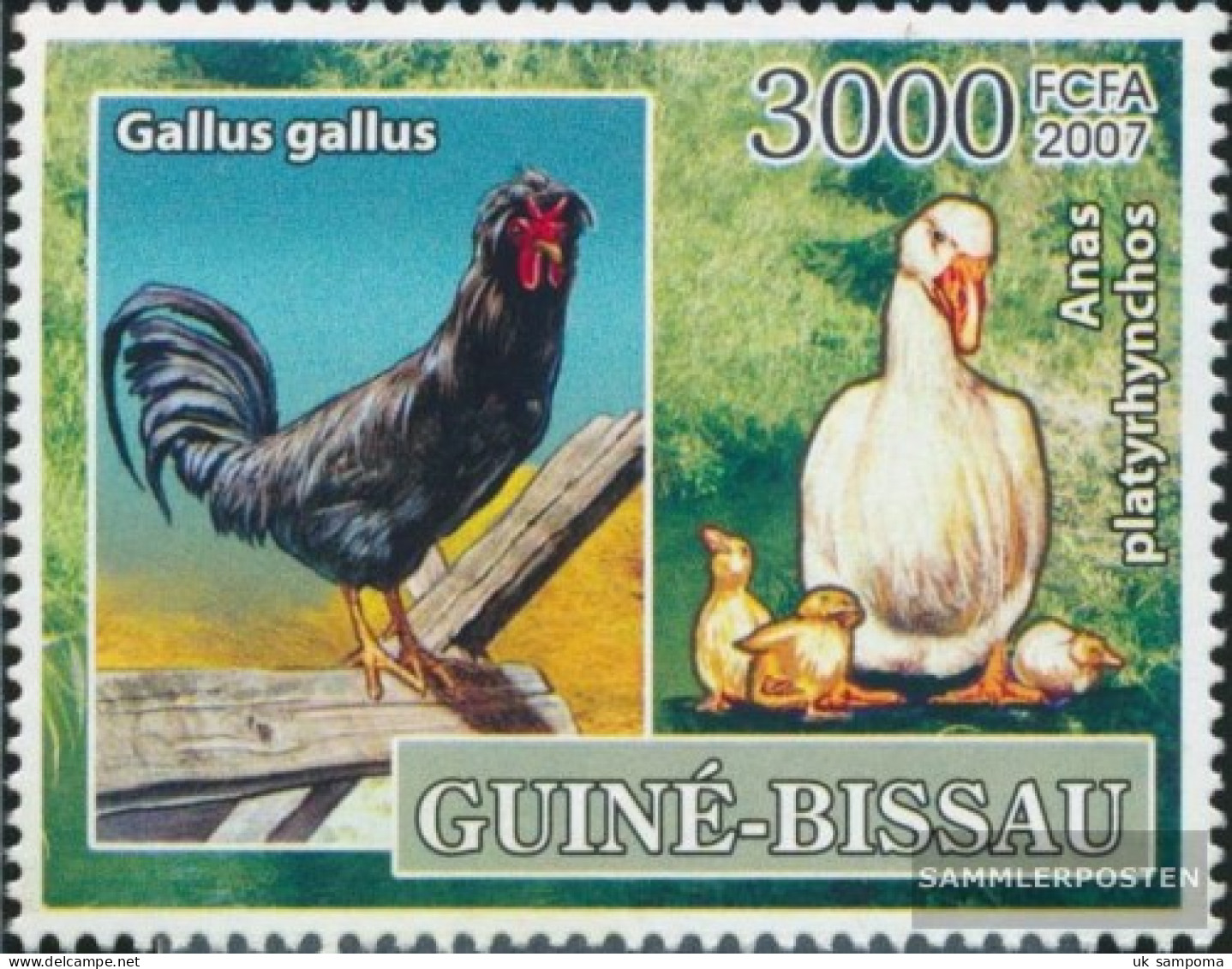 Guinea-Bissau 3598 (complete. Issue) Unmounted Mint / Never Hinged 2007 Birds - Hausvögel - Pfadfinderlogo - Guinea-Bissau