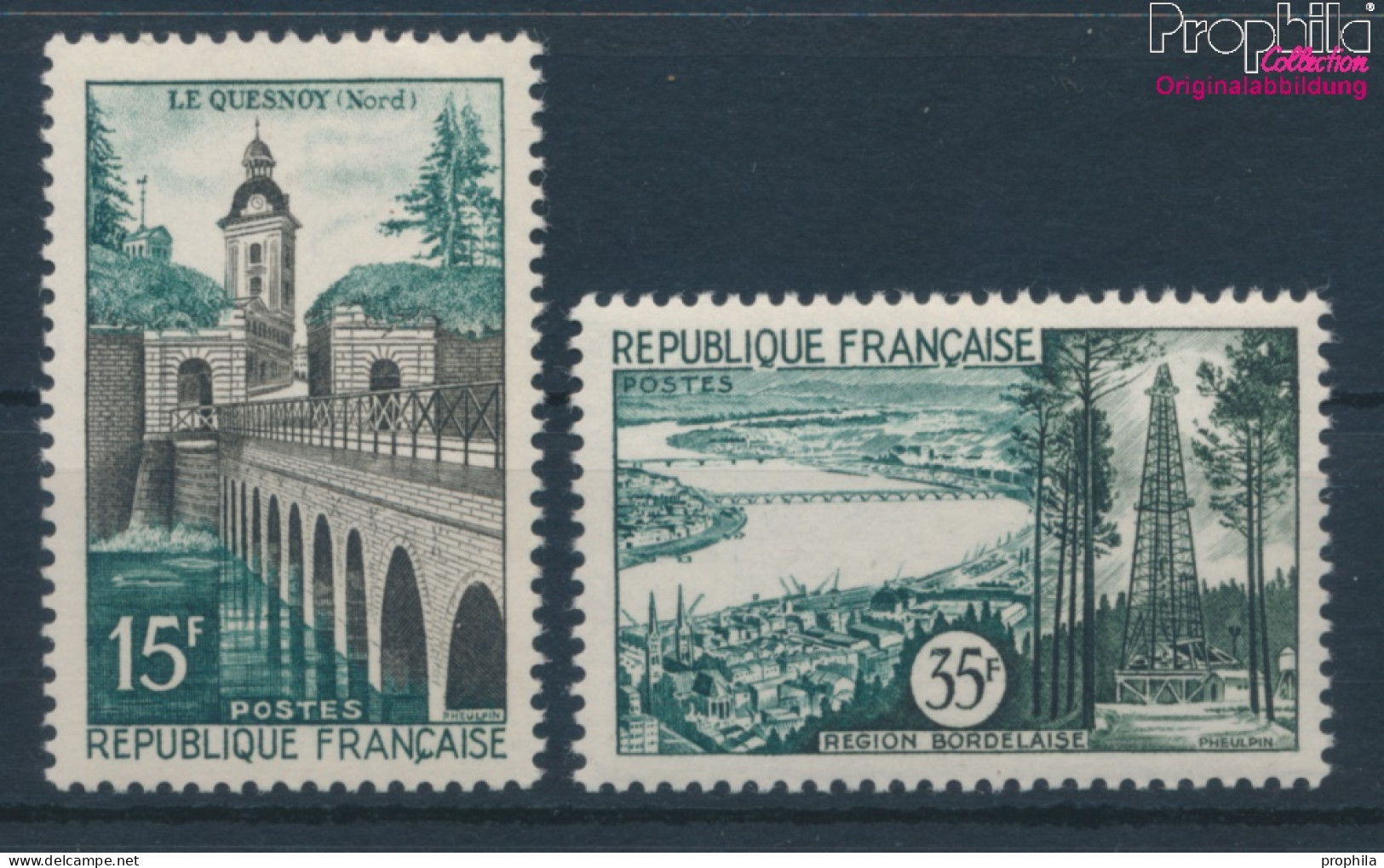 Frankreich 1145-1146 Postfrisch 1957 Landschaften (10387636 - Nuevos