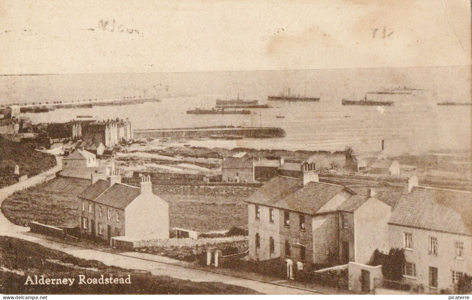 Alderney Roadstead 1928- Ships Anchored In Braye Bay - Ile Aurigny - Alderney