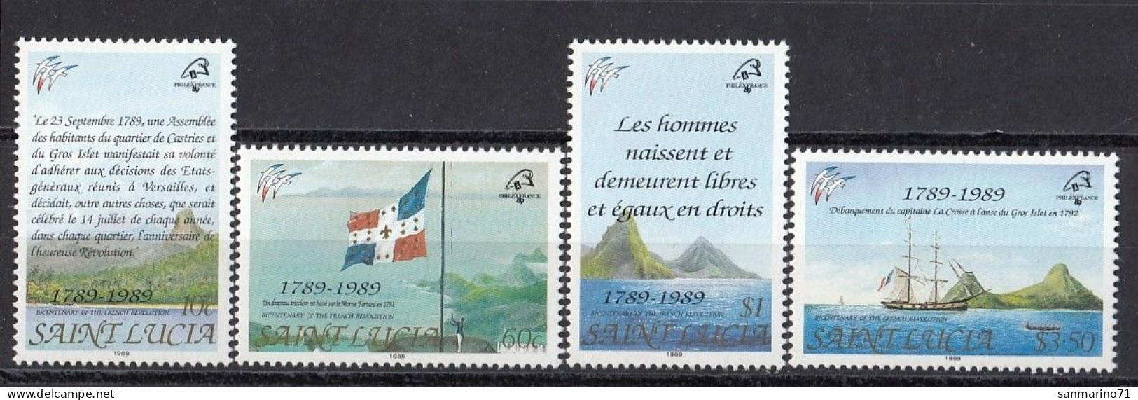 ST.LUCIA 952-955,unused (**) - St.Lucia (1979-...)
