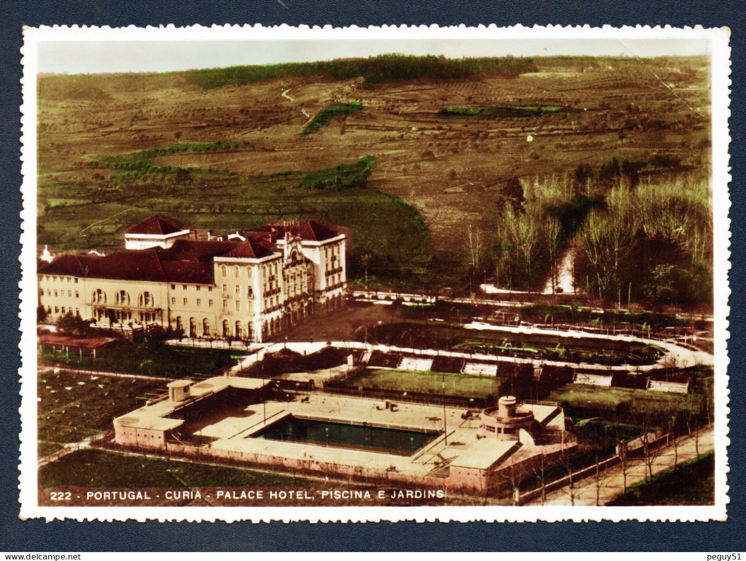 Aveiro. Curia ( Tamengos). Palace Hotel, Piscina E Jardins. Vue Aérienne. - Aveiro