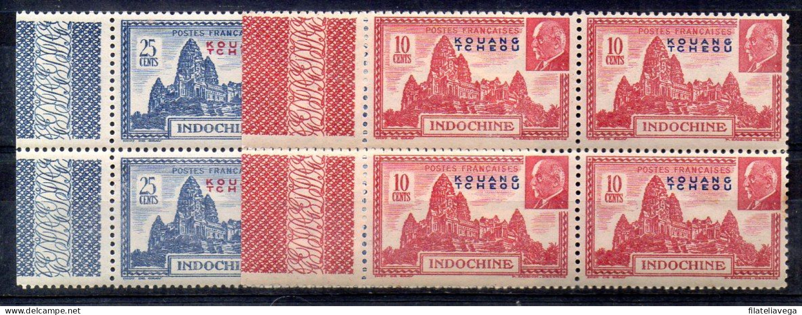 Kouang-Tcheou Bloque De Cuatro Nº Yvert 138/39 ** - Unused Stamps