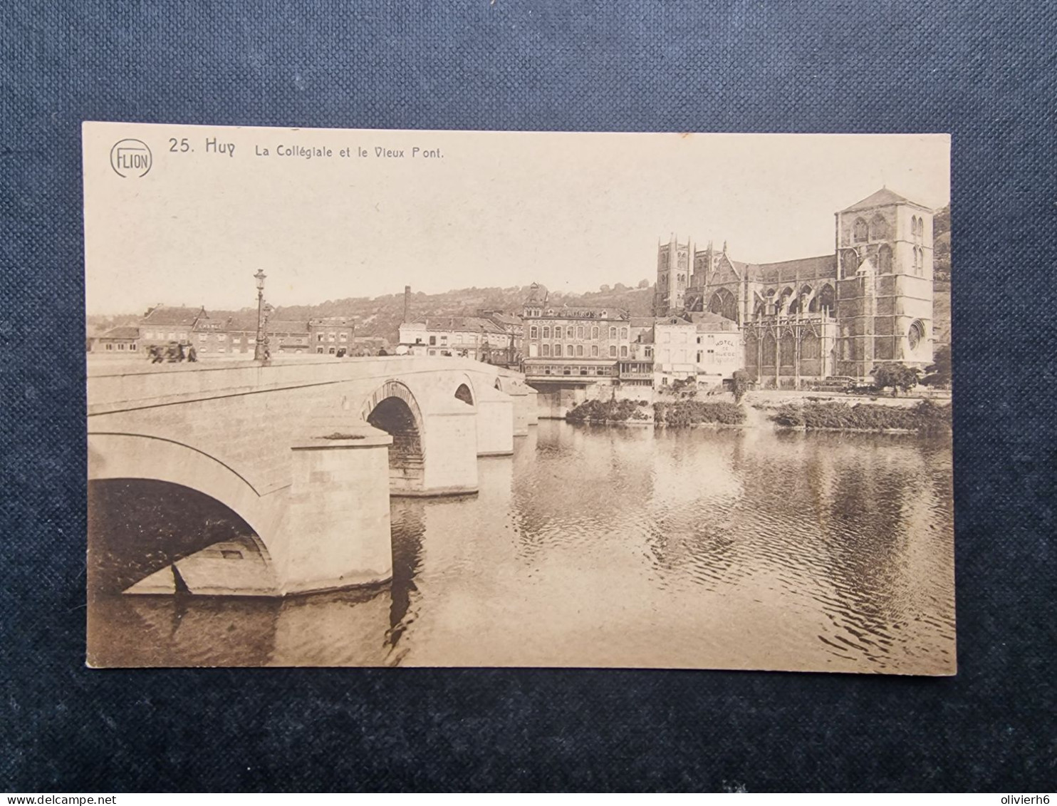 CP BELGIQUE (V2402) HUY (2 Vues) La Collégiale Et Le Vieux Pont - Flion 25 - Huy