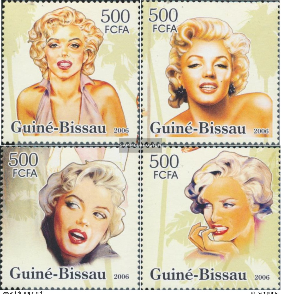 Guinea-Bissau 3426-3429 (complete. Issue) Unmounted Mint / Never Hinged 2006 80. Birthday Marilyn Monroe - Guinea-Bissau