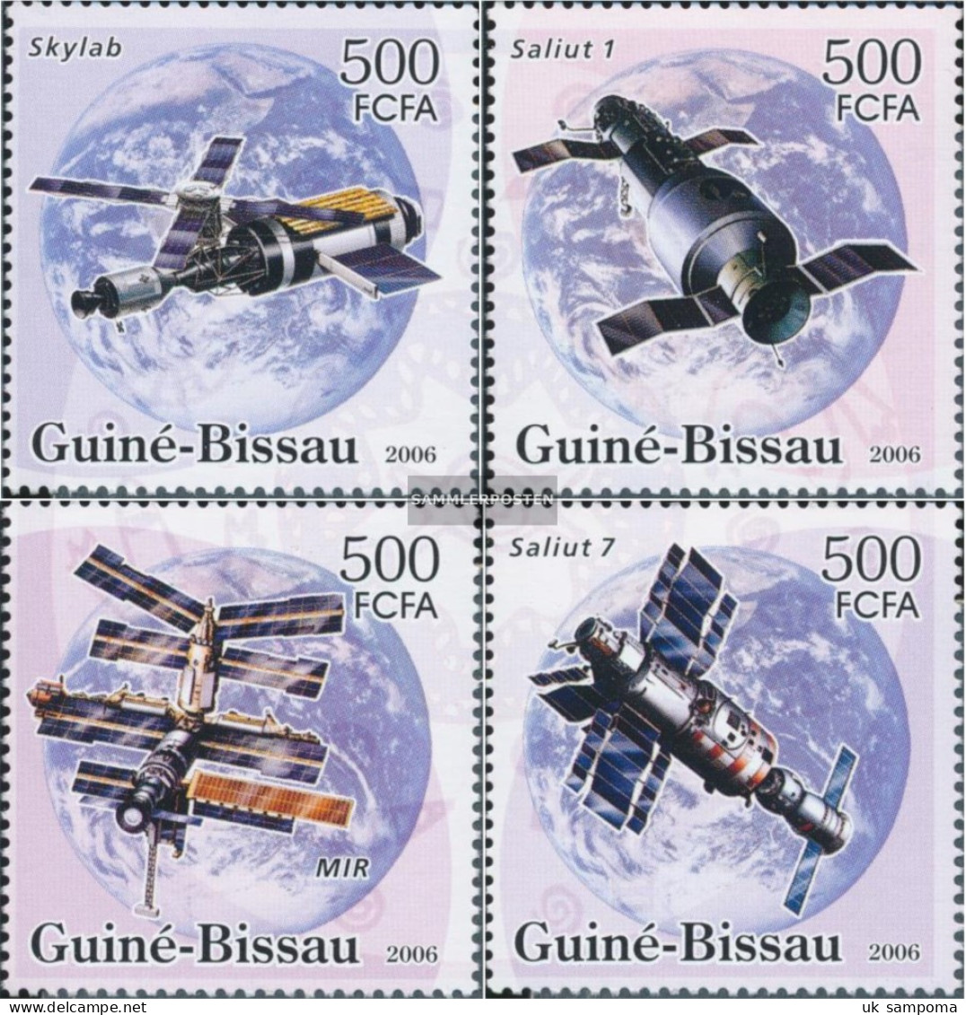 Guinea-Bissau 3338-3341 (complete. Issue) Unmounted Mint / Never Hinged 2006 Raumstationen - Guinea-Bissau