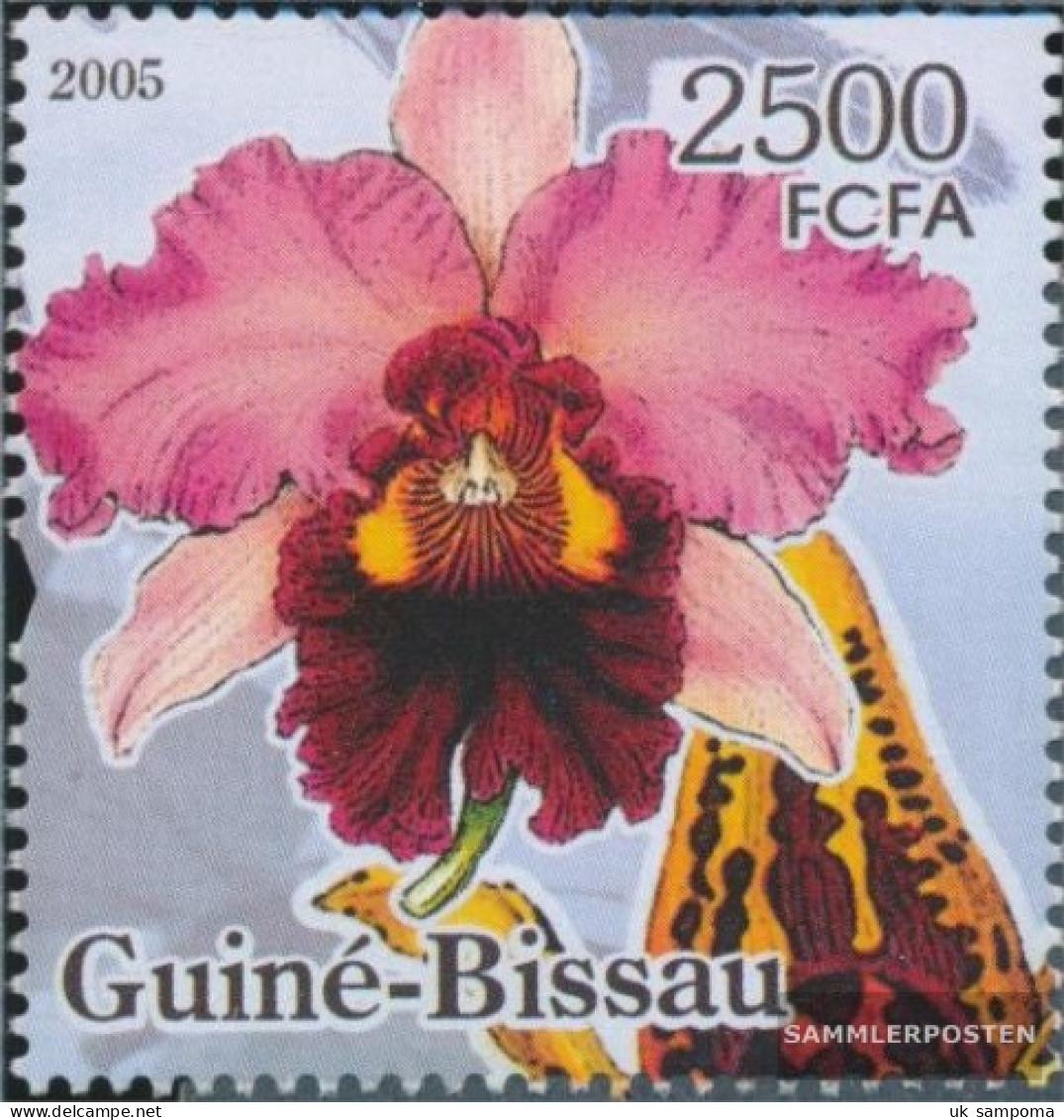 Guinea-Bissau 3263 (complete. Issue) Unmounted Mint / Never Hinged 2005 Butterflies And Orchids - Guinea-Bissau