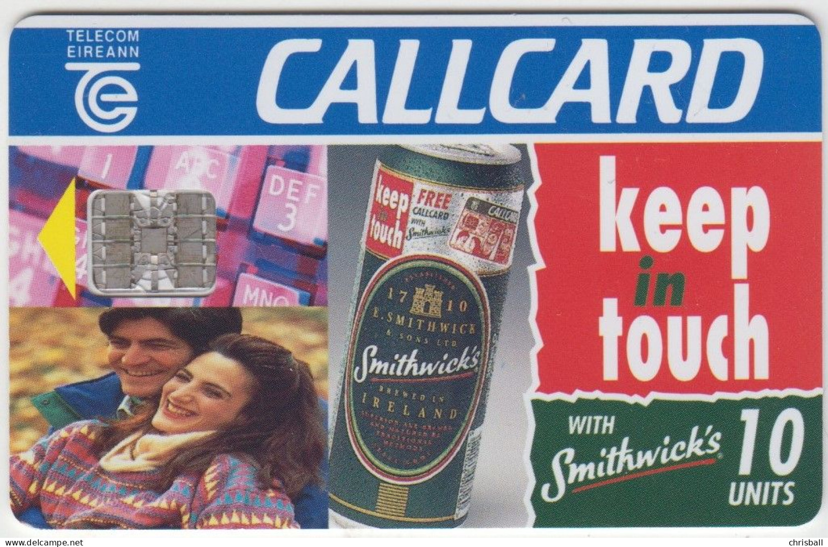 Ireland  Callcard Phonecard - Keep In Touch 'Smithwicks' -  (Chip SC7) - Ireland