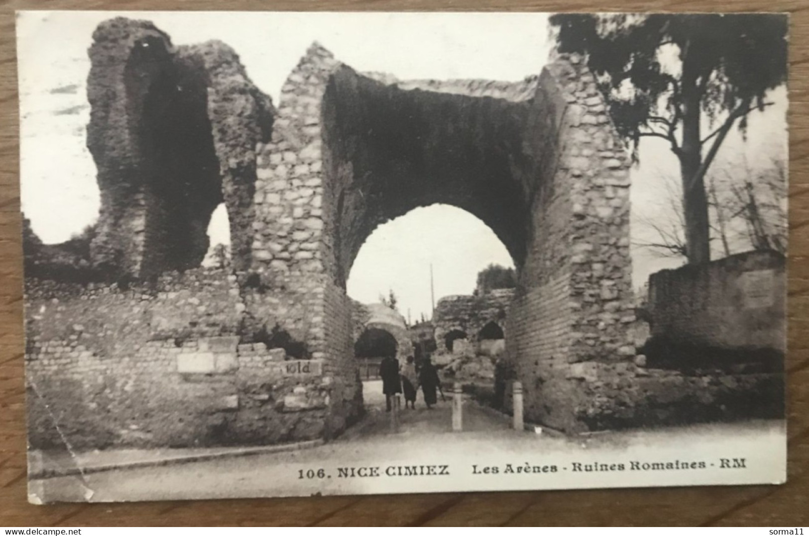 CPA NICE GIMIEZ 06 Les Arènes, Ruines Romaines - Monuments, édifices