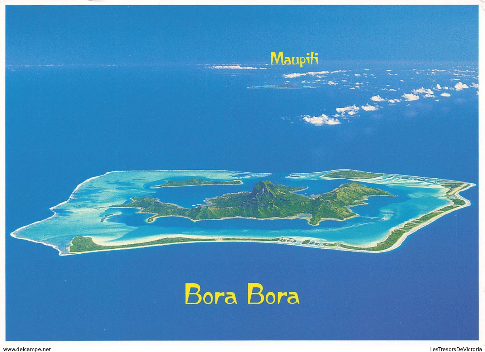 POLYNESIE FRANCAISE - Bora Bora - Vue Aérienne De Bora Bora - Aerial View Of Bora Bora - Carte Postale - French Polynesia