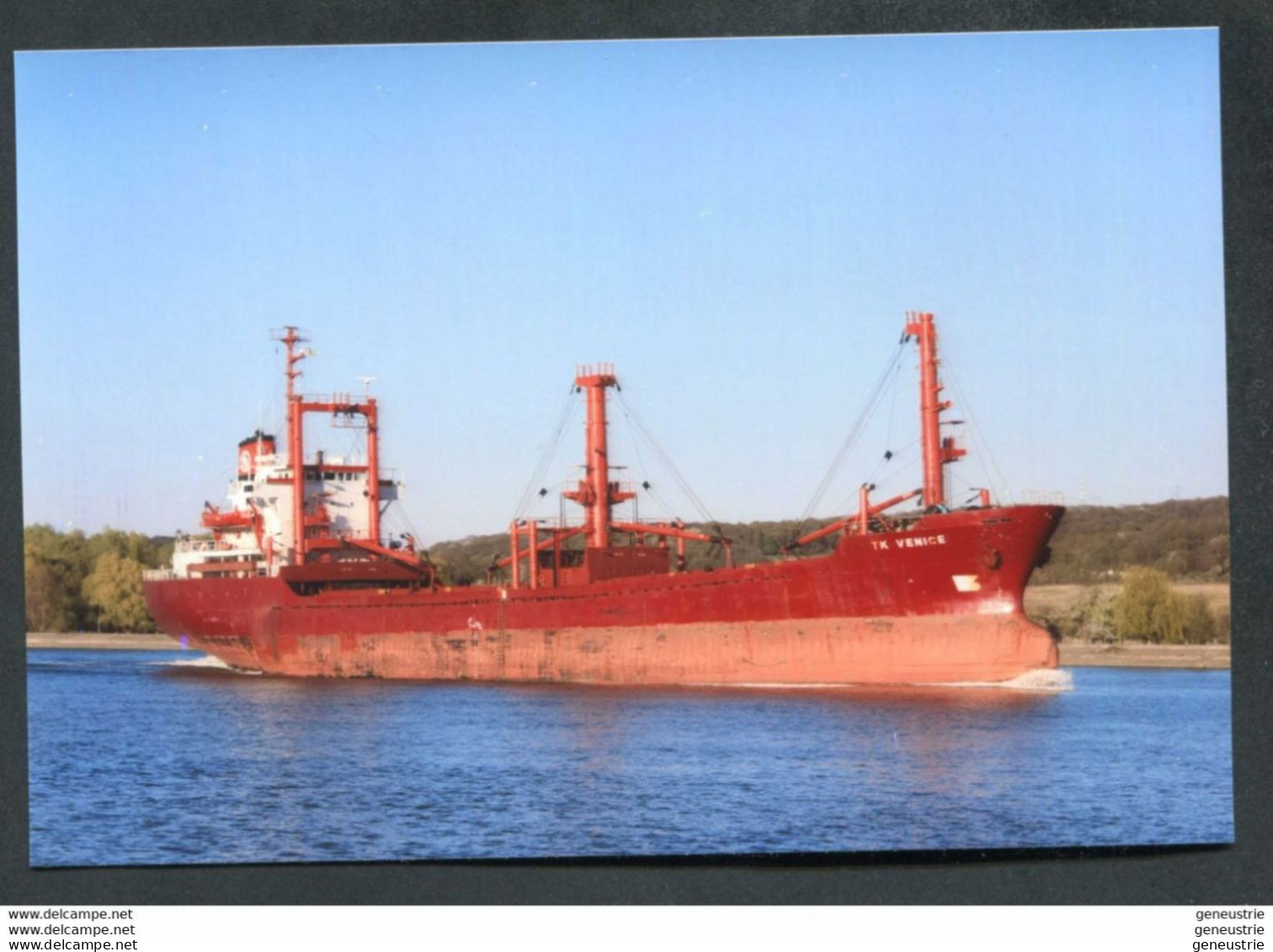 Carte-photo Moderne - Cargo Transport De Grain "TK Venice" Devant La Mailleraye-sur-Seine Et Allant Au Port De Rouen" - Comercio