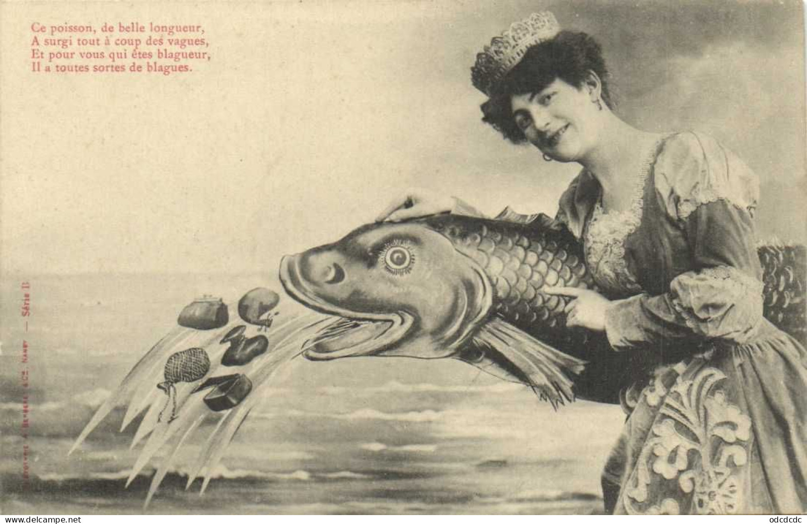 Bergeret Ce Poisson De Belle Longueur A Surgi Tout à Coup Des Vagues Et Pour Vous Qui Etes Blagueur Il A Toutes Sortes D - Femmes