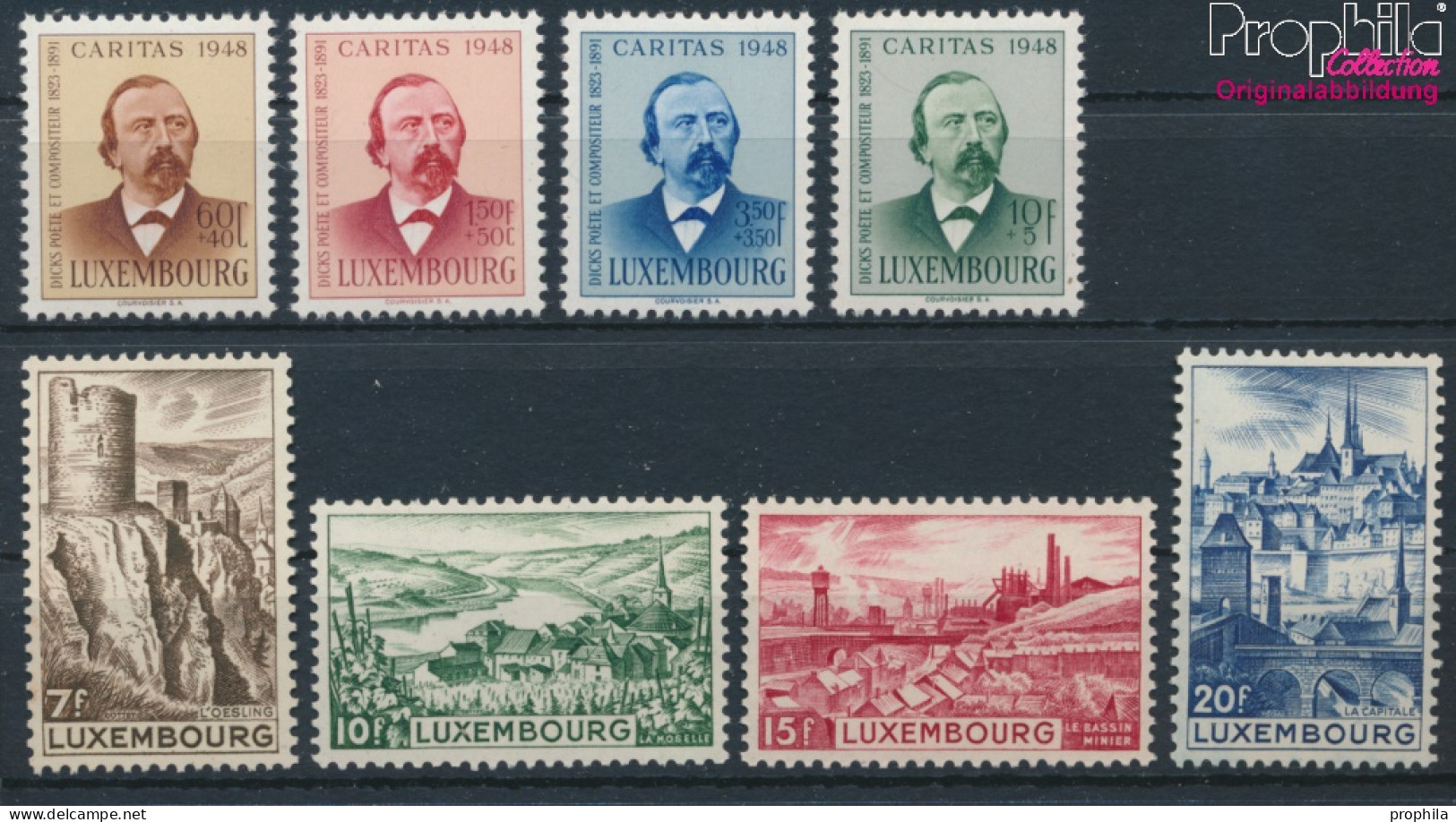 Luxemburg Postfrisch Landschaften 1948 Landschaften, Caritas  (10368704 - Unused Stamps