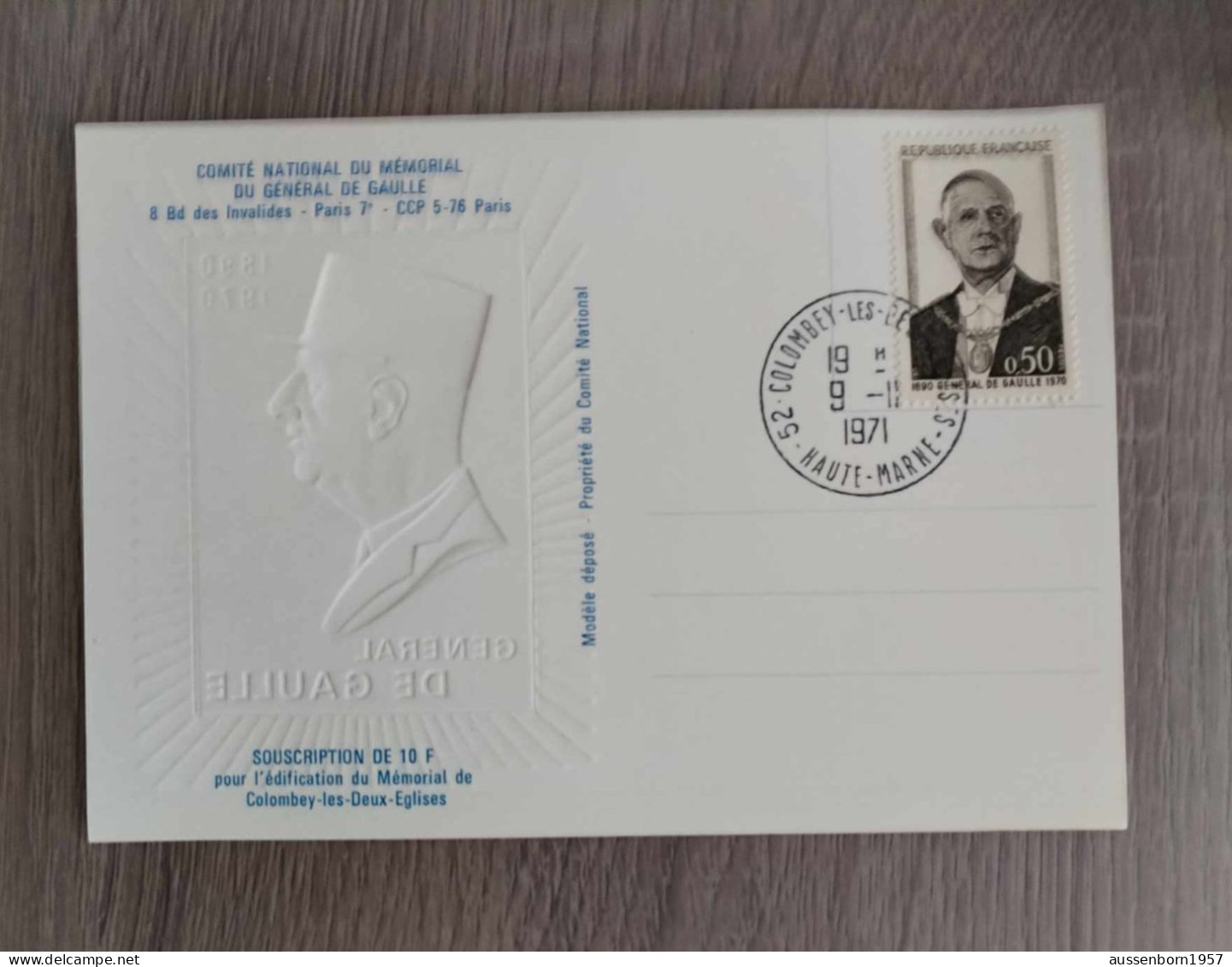 Feuillets Appel Général De Gaulle : Série Complète Des 3 Oblitérations : Image En Or 24 Carats - Souvenir Blocks & Sheetlets