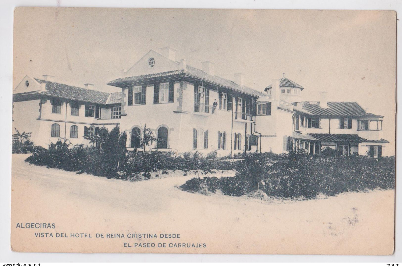 Algeciras Vista Del Hotel De Reina Cristina Desde El Paseo De Carruajes - Sonstige & Ohne Zuordnung