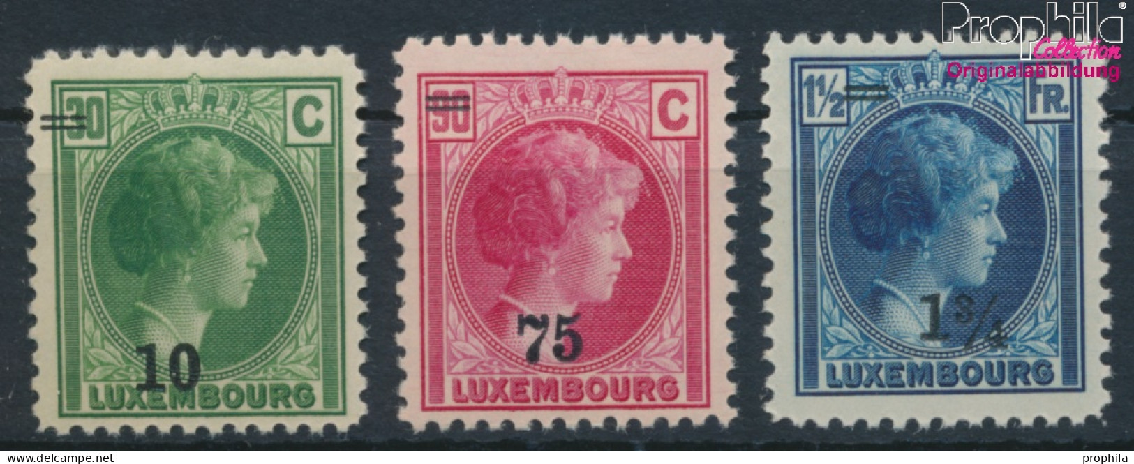 Luxemburg 218-220 (kompl.Ausg.) Postfrisch 1929 Aufdruckausgabe (10368815 - Nuevos