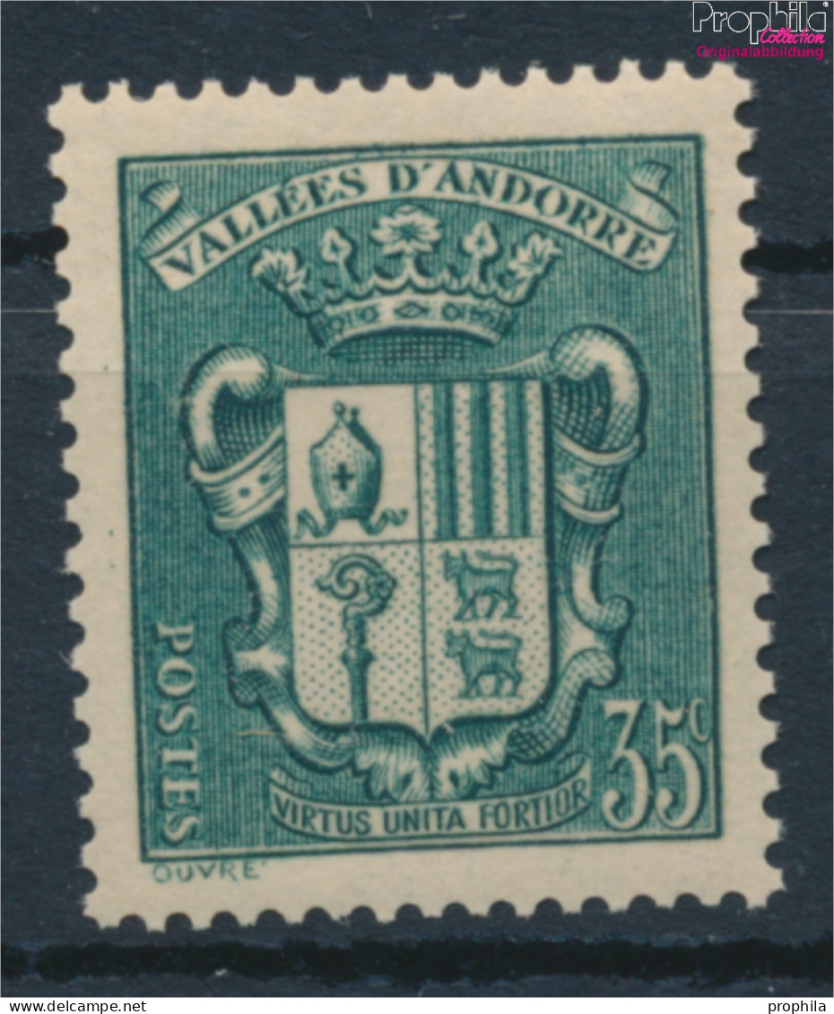 Andorra - Französische Post 58 Postfrisch 1937 Landschaften (10368411 - Neufs