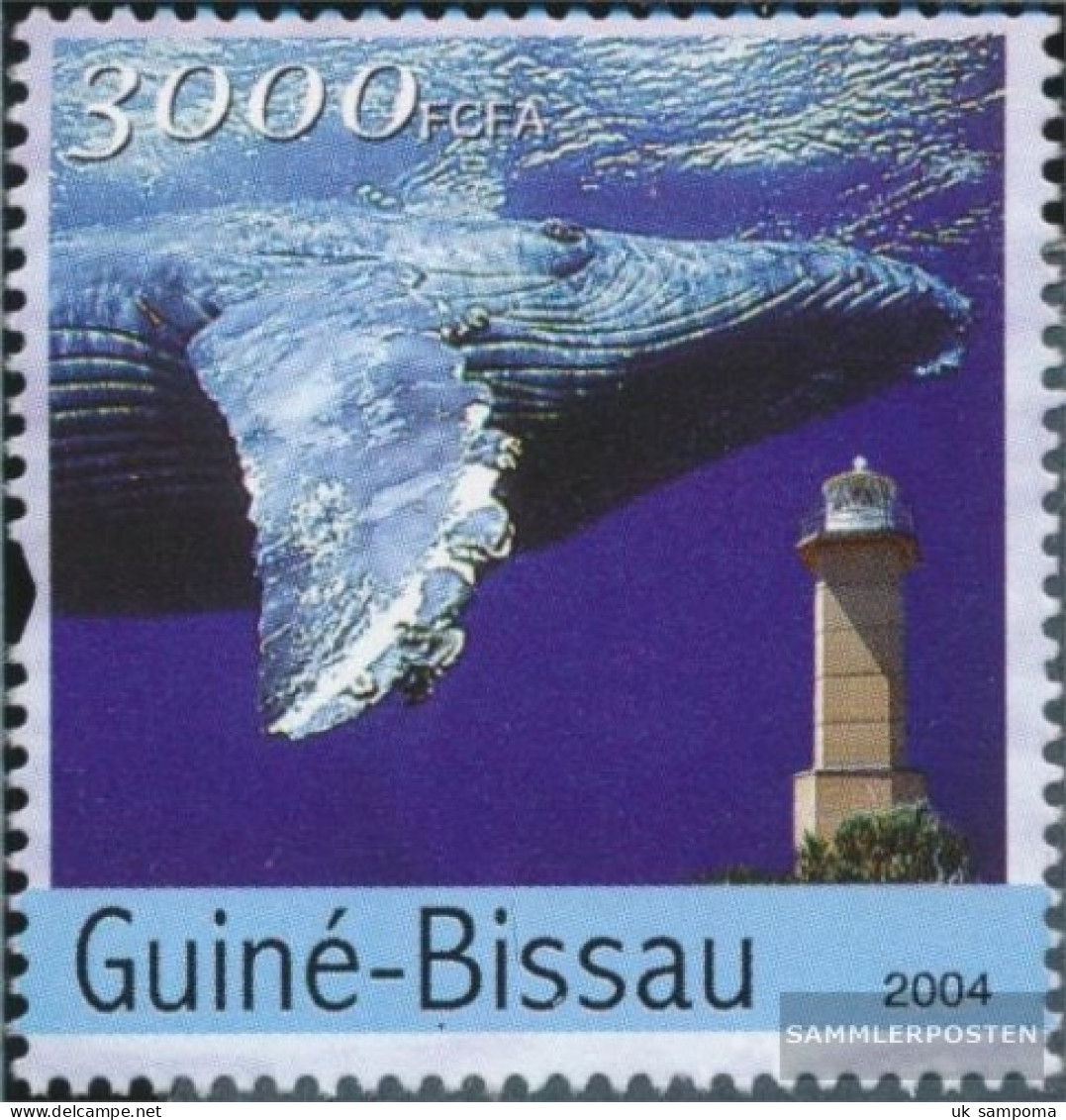 Guinea-Bissau 2802 (complete. Issue) Unmounted Mint / Never Hinged 2004 Whales And Lighthouses - Guinea-Bissau