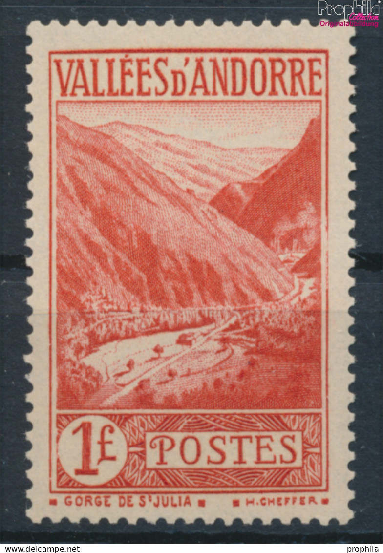 Andorra - Französische Post 69 Postfrisch 1937 Landschaften (10368766 - Unused Stamps