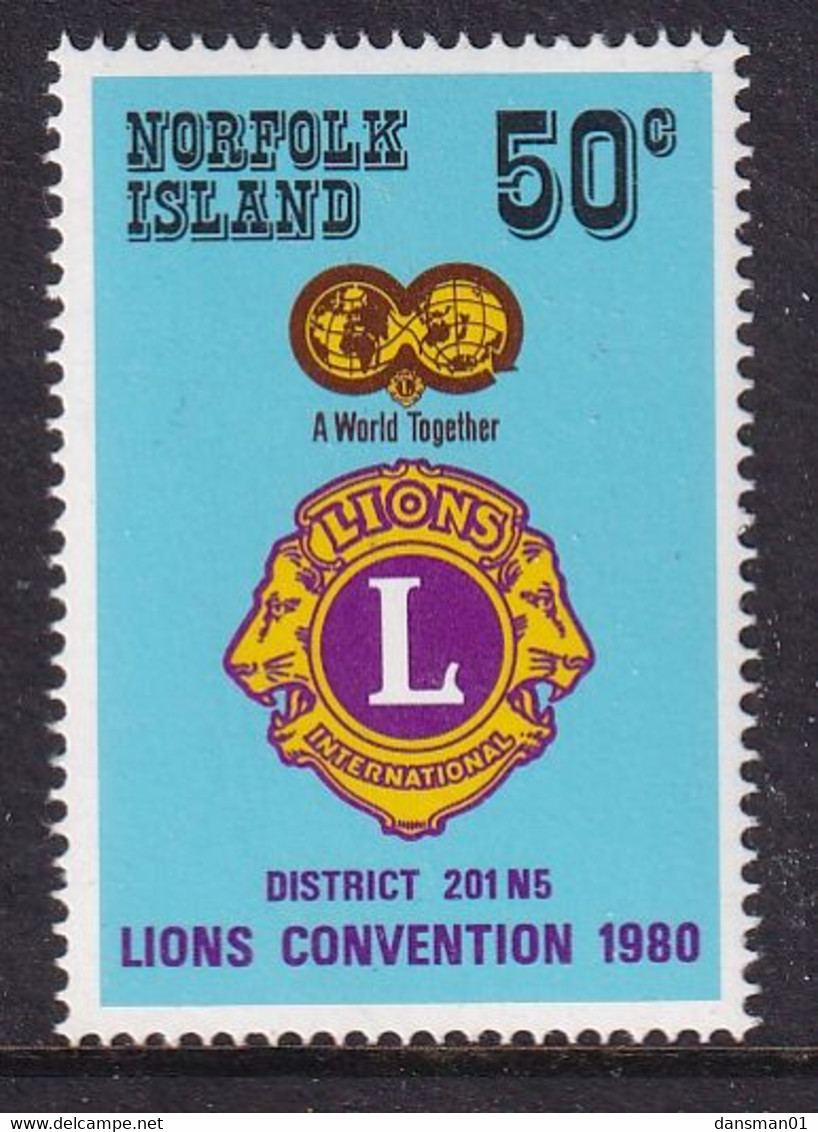 Norfolk Island 1980 Lions Club Sc 254 Mint Never Hinged - Norfolkinsel