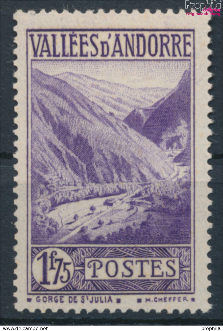 Andorra - Französische Post 42 Mit Falz 1932 Landschaften (10368749 - Ongebruikt