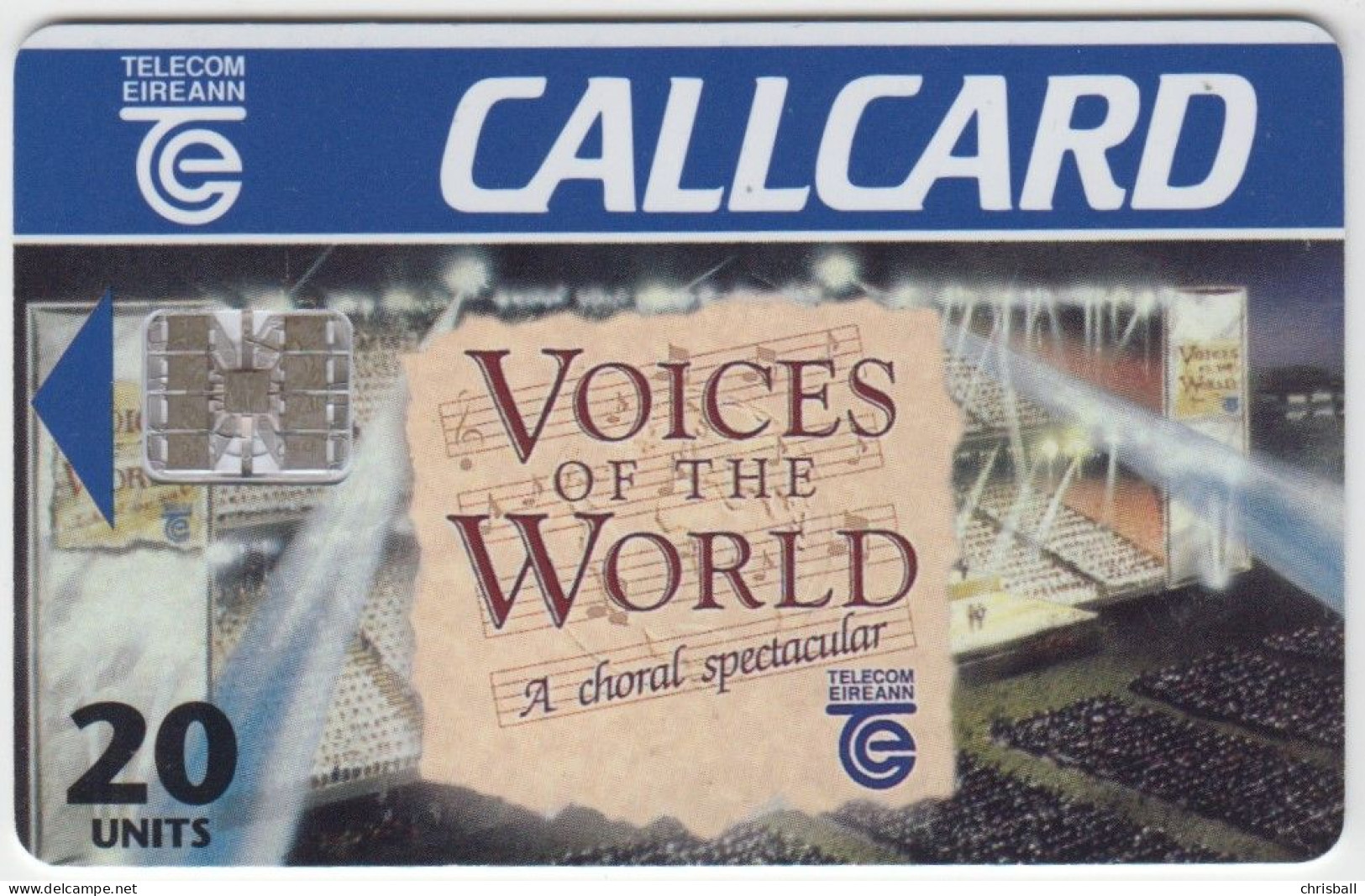 Ireland  Callcard Phonecard - Voices Of The World -  (Chip SC7) - Irlande