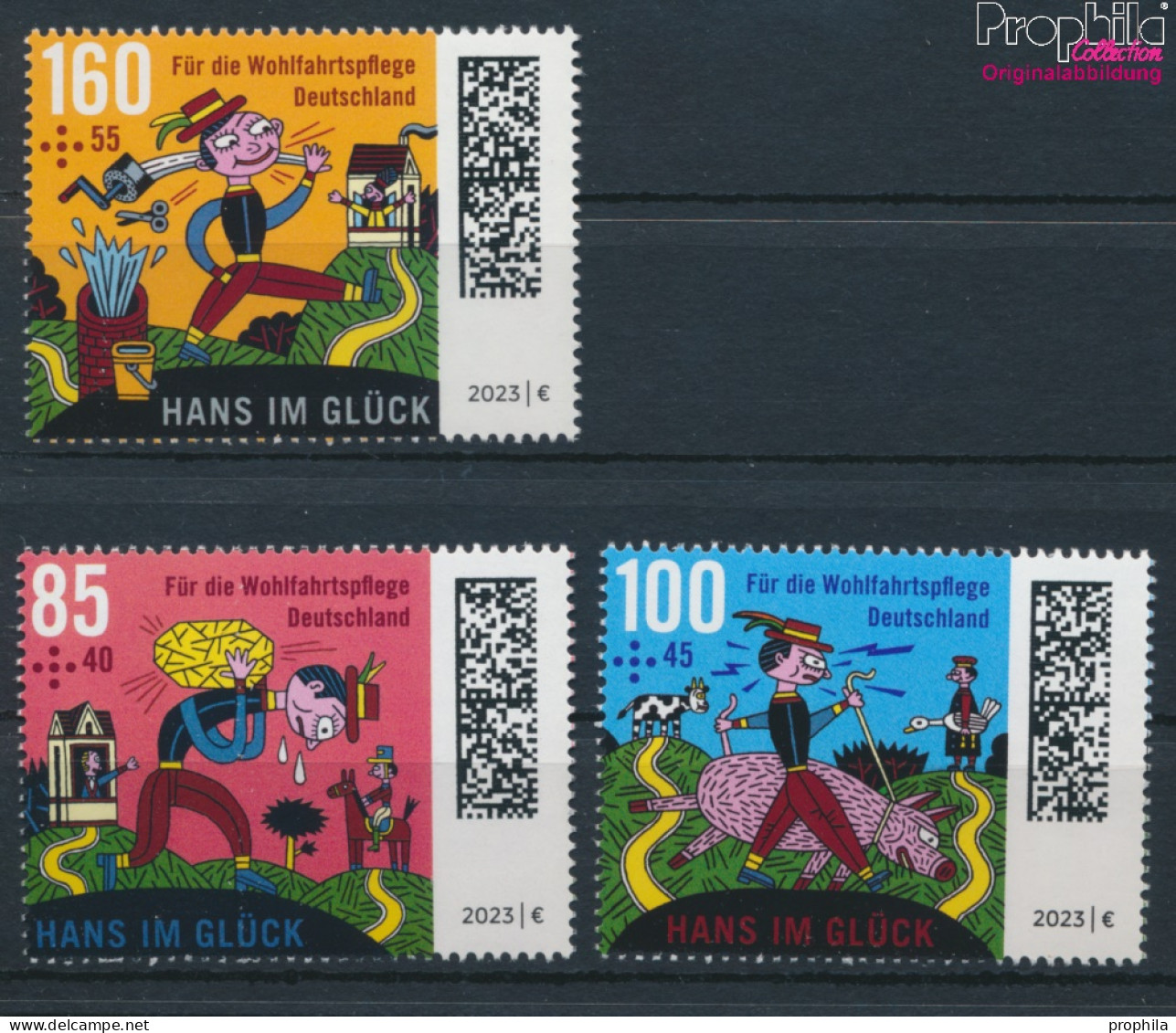 BRD 3745-3747 (kompl.Ausg.) Postfrisch 2023 Grimms Märchen: Hans Im Glück (10368933 - Unused Stamps