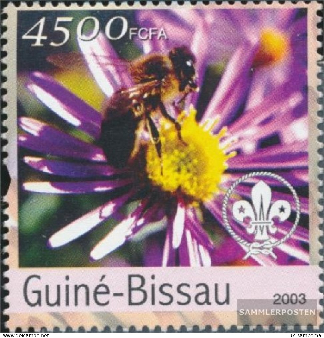 Guinea-Bissau 2643 (complete. Issue) Unmounted Mint / Never Hinged 2003 Bees And Pfadfinderlogo - Guinea-Bissau