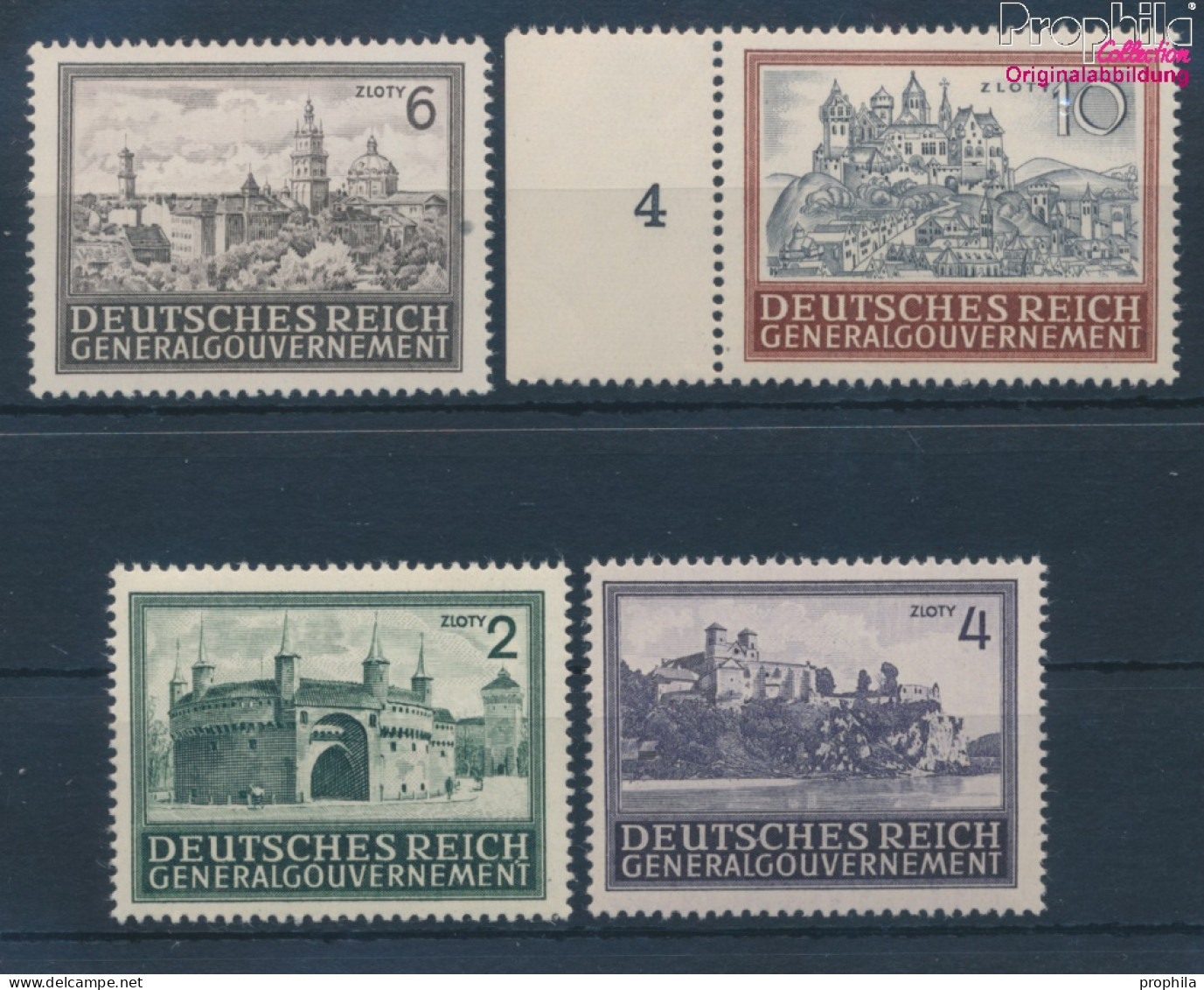 Generalgouvernement 113-116 (kompl.Ausg.) Postfrisch 1943 Bauwerke (10351334 - Sonstige & Ohne Zuordnung