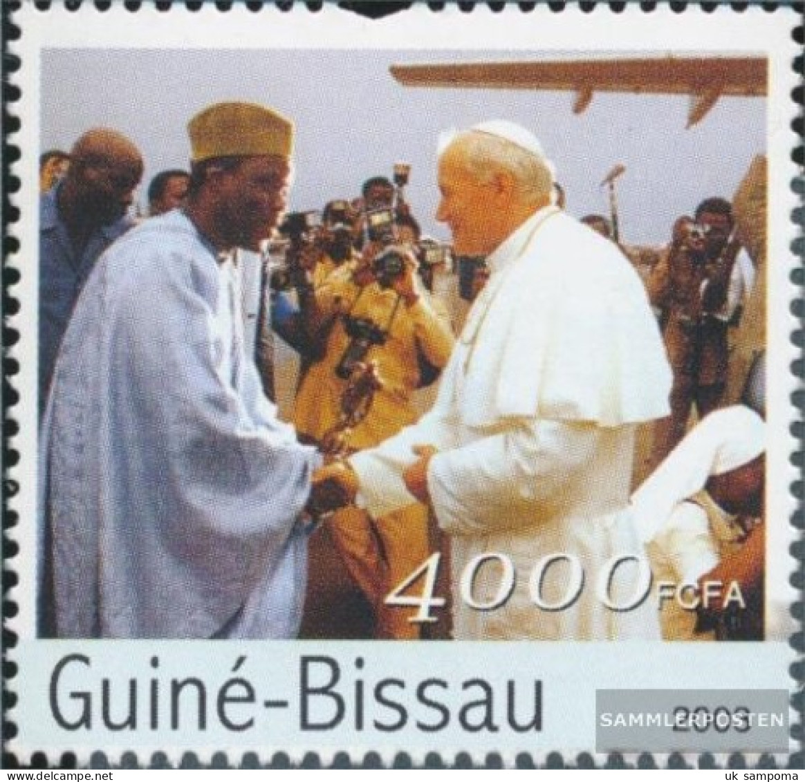 Guinea-Bissau 2629 (complete. Issue) Unmounted Mint / Never Hinged 2003 Pope Travels In Africa - Guinea-Bissau