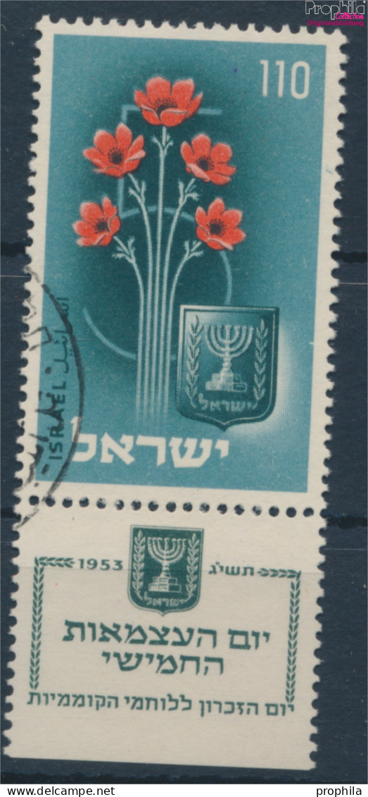 Israel 87 Mit Tab (kompl.Ausg.) Gestempelt 1953 Unabhängigkeit (10369185 - Used Stamps (with Tabs)