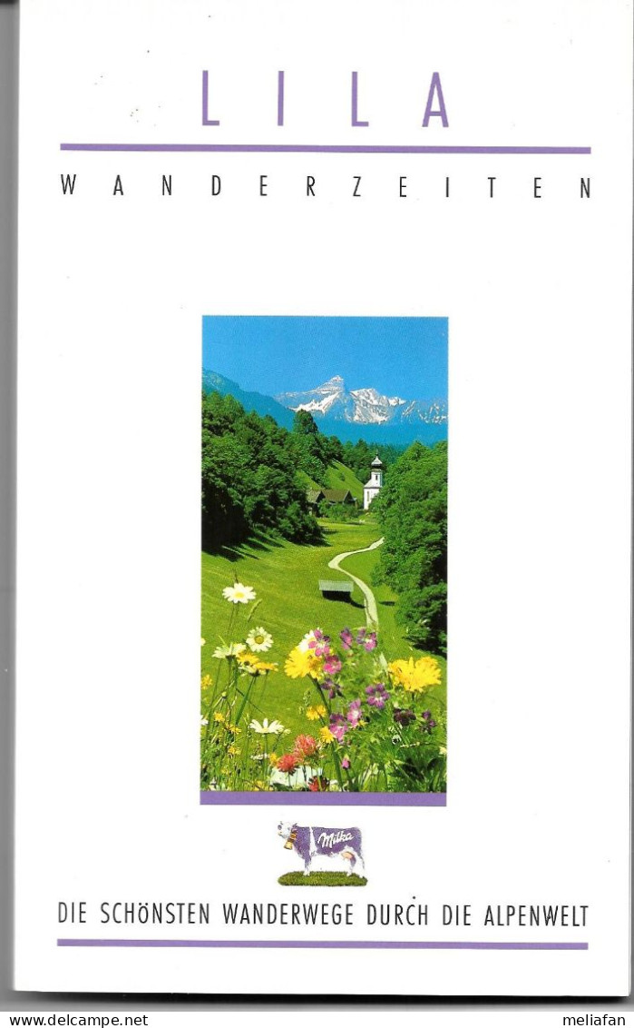 EH60 - ALBUM MILKA - WANDERZEITEN DUR DIE ALPENWELT - 64 PAGES - Albumes & Catálogos