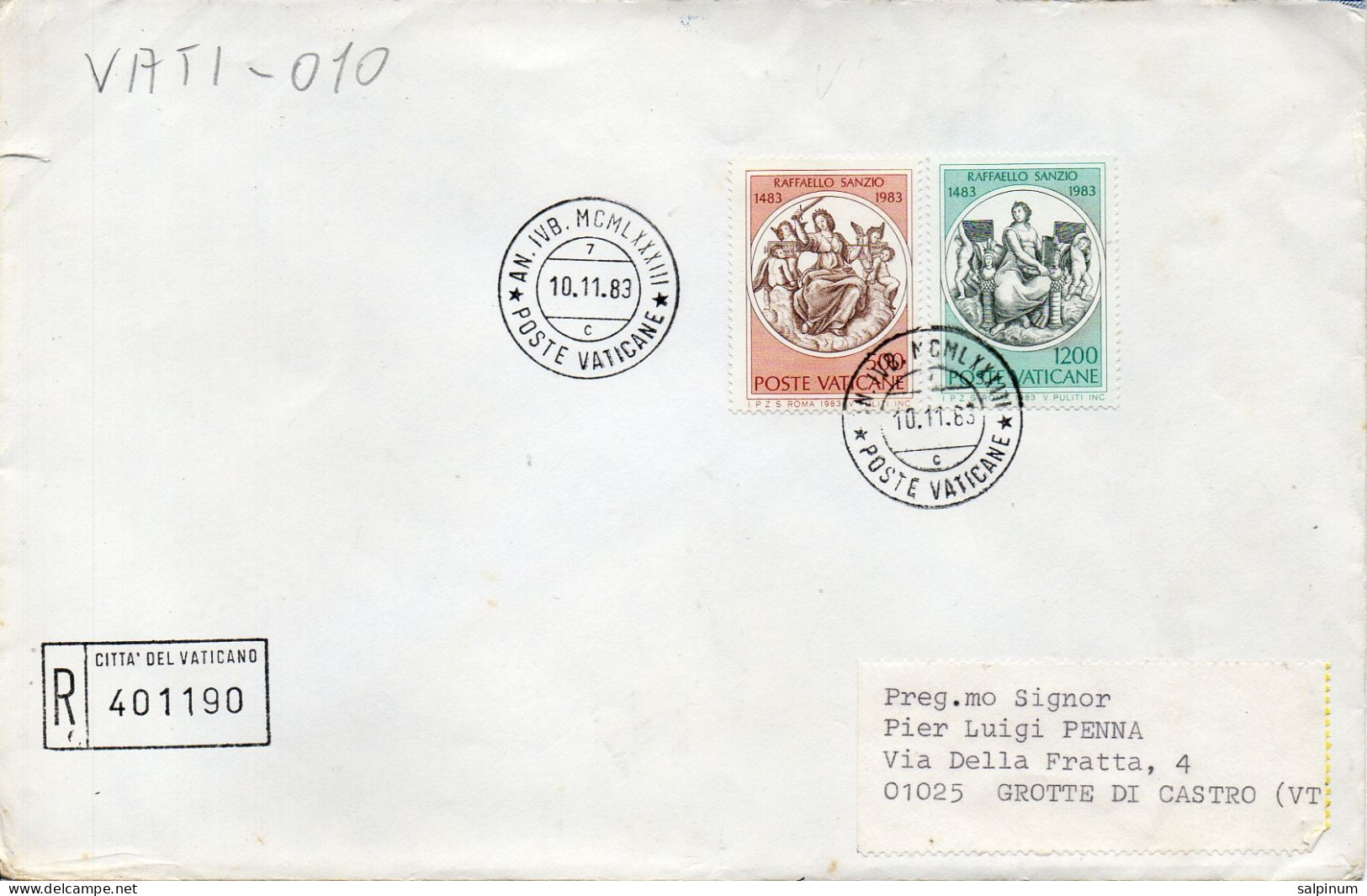 Philatelic Envelope With Stamps Sent From VATICAN CITY STATE To ITALY - Covers & Documents