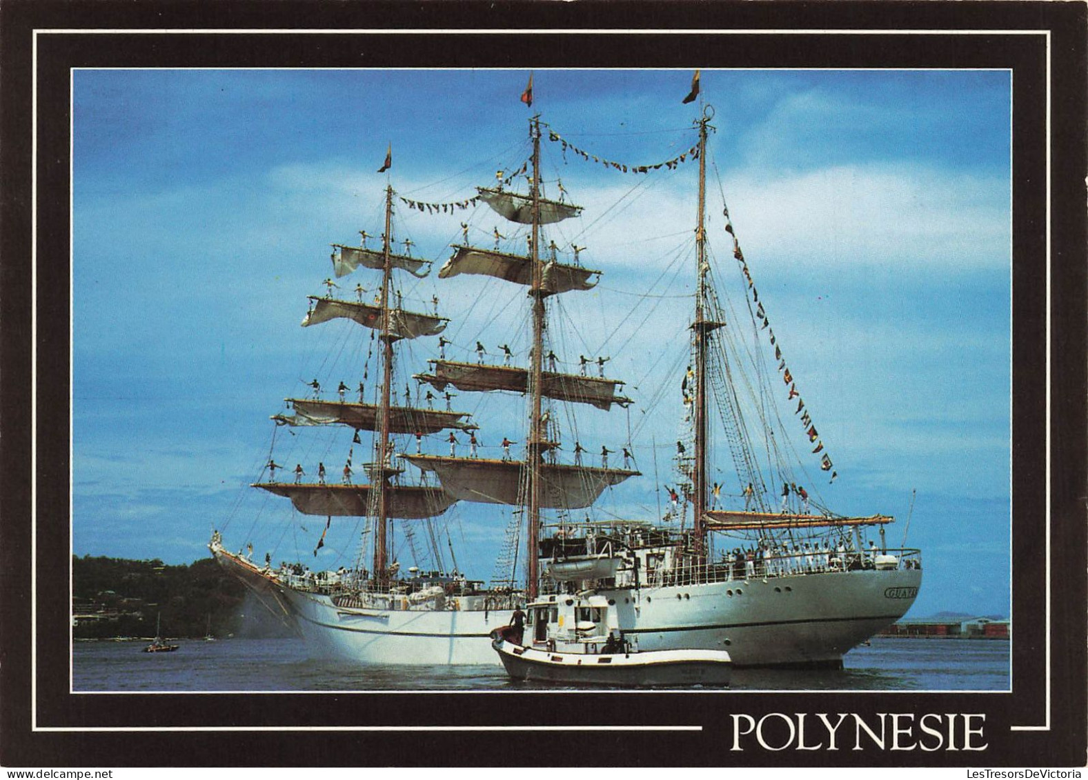 POLYNESIE FRANCAISE - Bateau - 3 Mâts : Le Guayas - Sud Américain - Carte Postale - Französisch-Polynesien