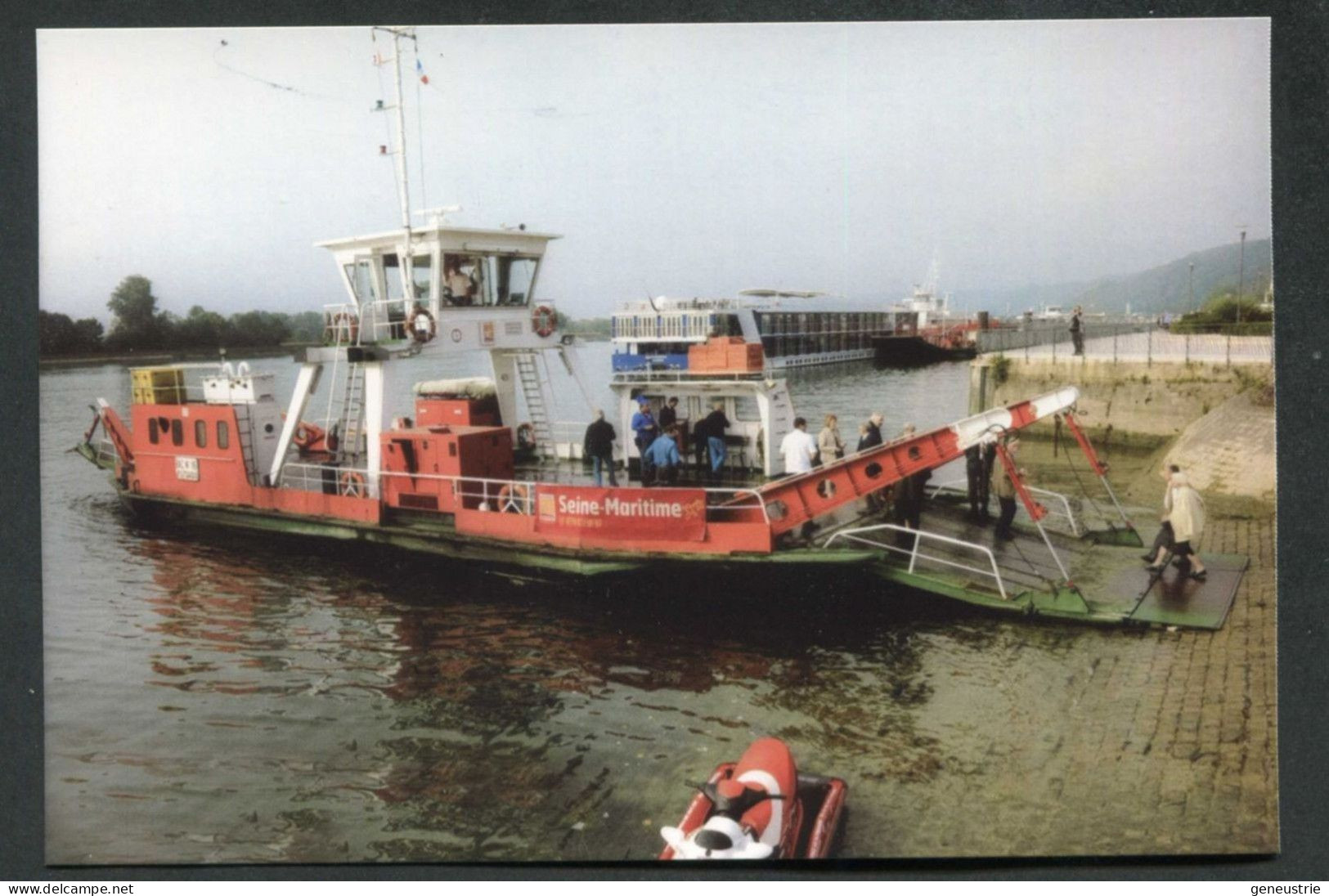 Carte-photo Moderne "Le Bac De Caudebec-en-Caux - Années 2000" Normandie - Transbordadores