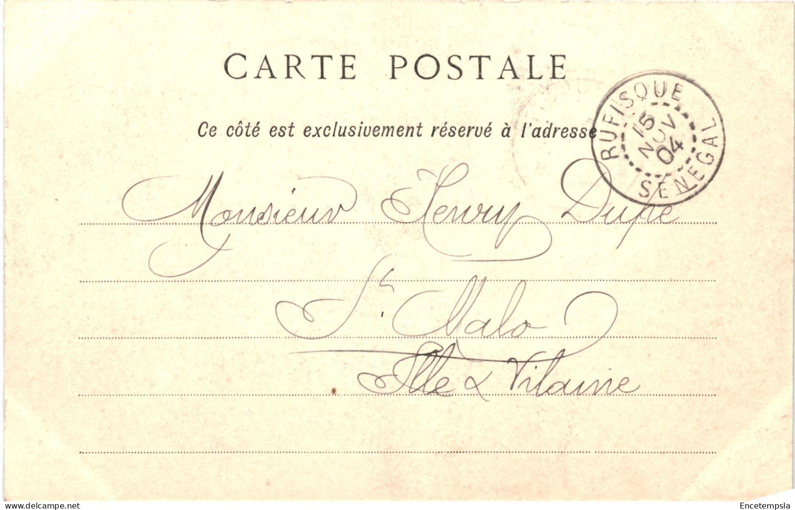 CPA Carte Postale  Sénégal Rufisque Place Gaston Belingard 1904 VM79830ok - Senegal