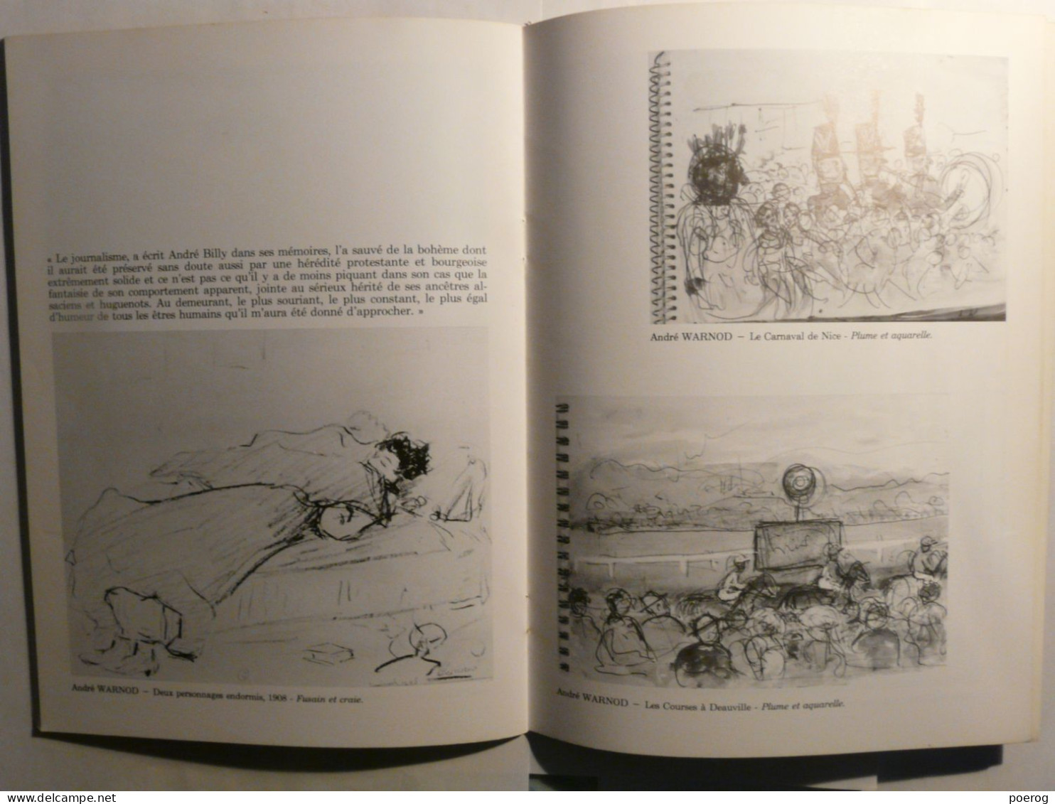 HOMMAGE A ANDRE WARNOD - MAM PARIS - 1985 - Monographie Illustrateur (1885 - 1960) RENE HUYGUE JEAN CASSOU - Art