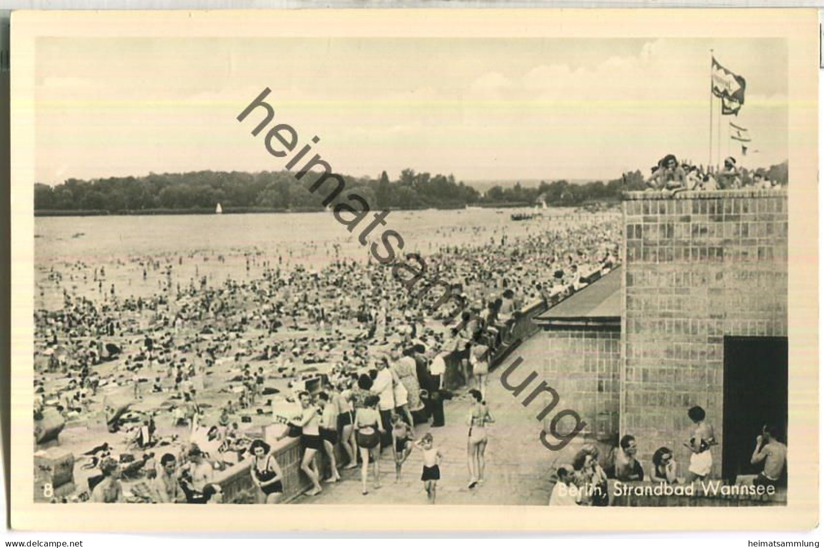 Berlin-Wannsee - Strandbad - Foto-Ansichtskarte - Hans Steffen Lichtenrade - Wannsee