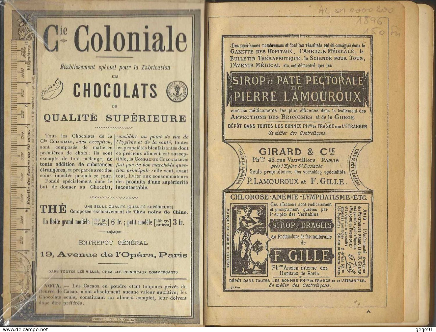 Almanach Hachette - Petite Encyclopédie Populaire De La Vie Pratique - 1896 - Environ 500 Pages - Otros & Sin Clasificación