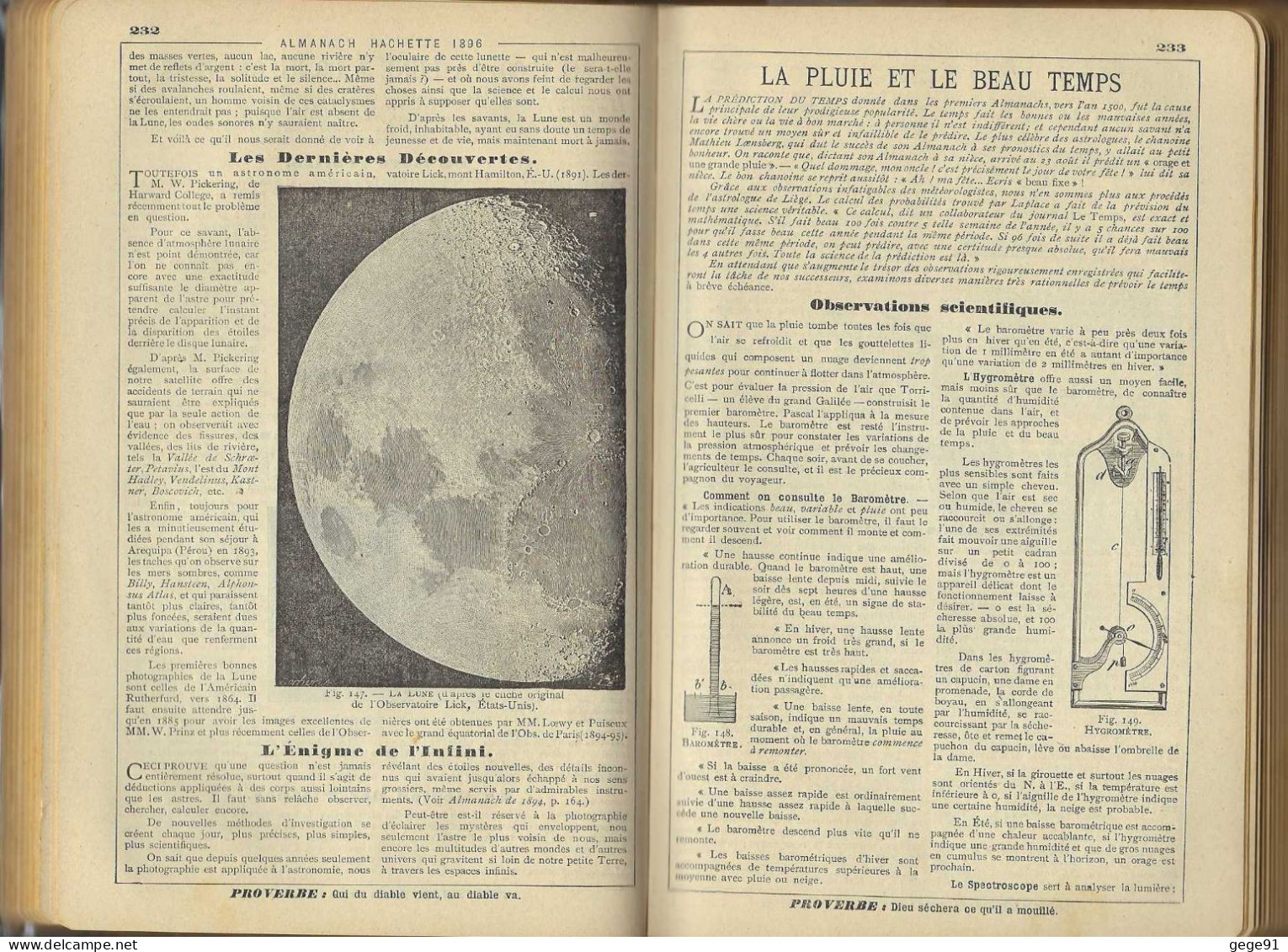 Almanach Hachette - Petite Encyclopédie Populaire De La Vie Pratique - 1896 - Environ 500 Pages - Andere & Zonder Classificatie