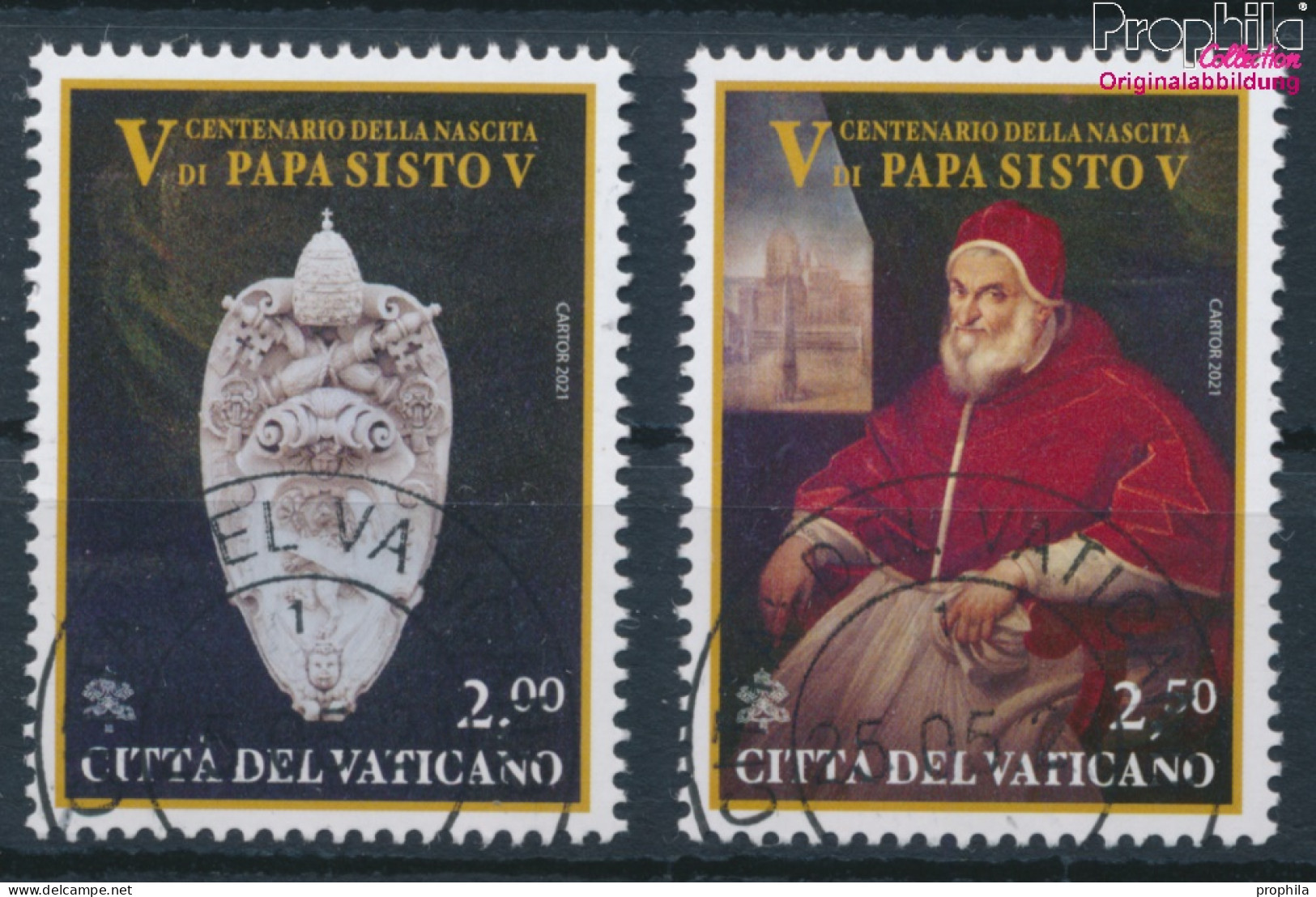 Vatikanstadt 2029-2030 (kompl.Ausg.) Gestempelt 2021 Sixtus V. (10368625 - Used Stamps