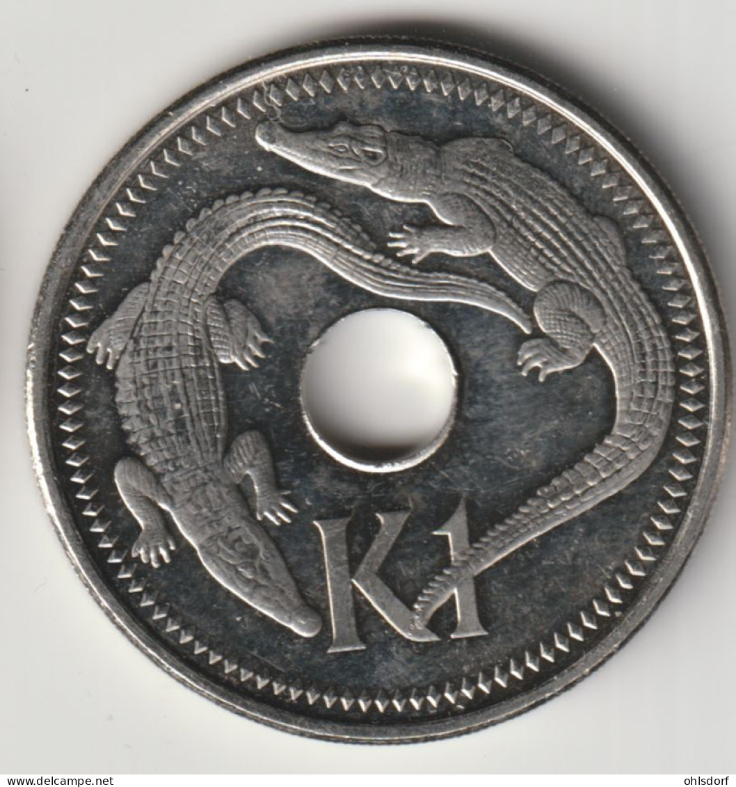 PAPUA NEW GUINEA 2004: 1 Kina, KM 6a - Papoea-Nieuw-Guinea