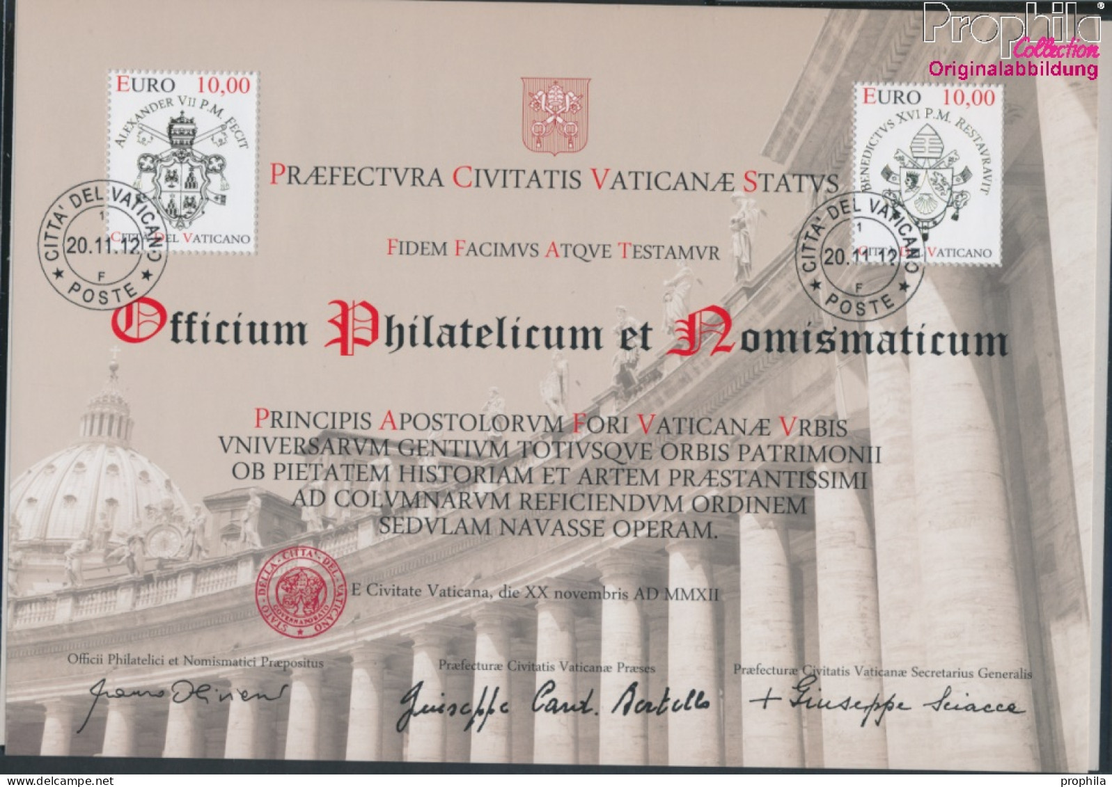 Vatikanstadt Block39 (kompl.Ausg.) Gestempelt 2012 Kolonnaden Petersplatz (10368191 - Used Stamps