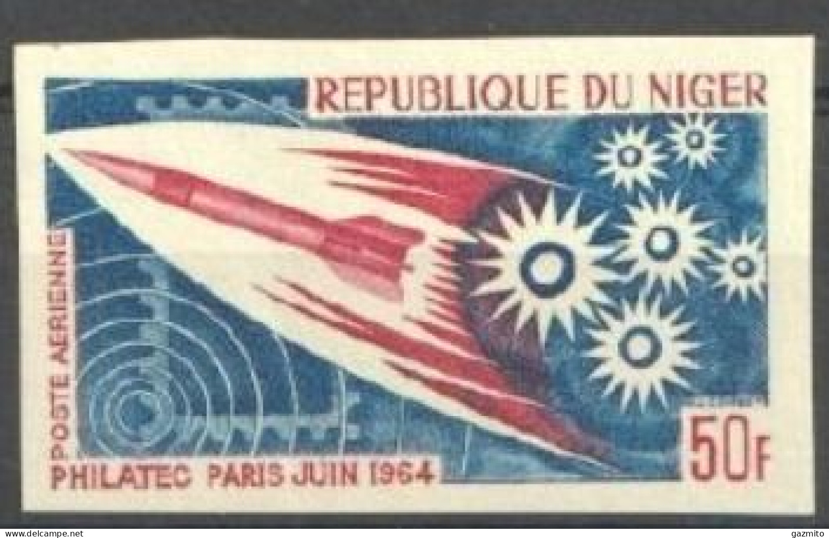 Niger 1964, Space, 1val IMPERFORATED - Niger (1960-...)